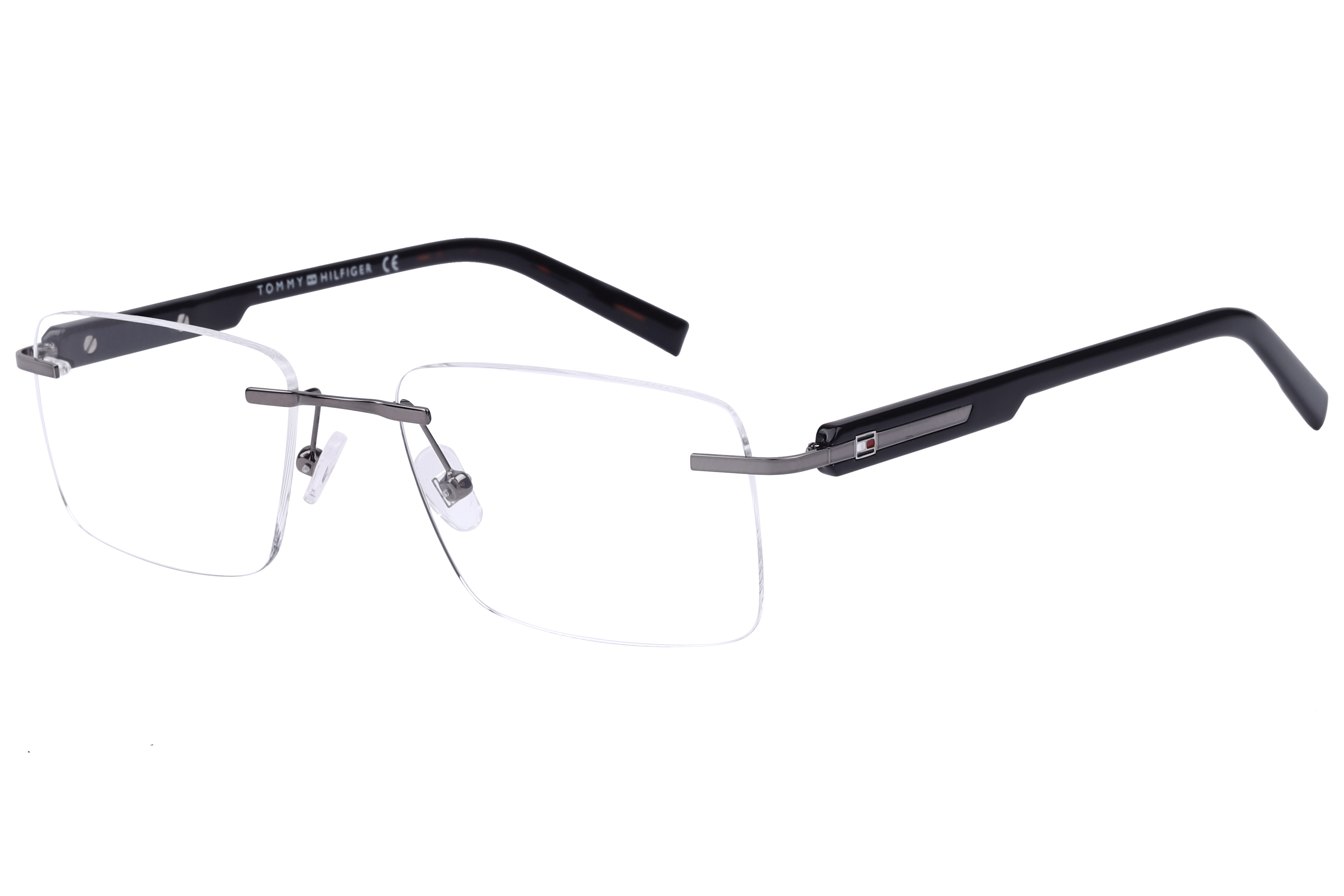 Tommy Hilfiger TH6262 Frame Gun Metal Male RimLess Shell — Gun Metal frame