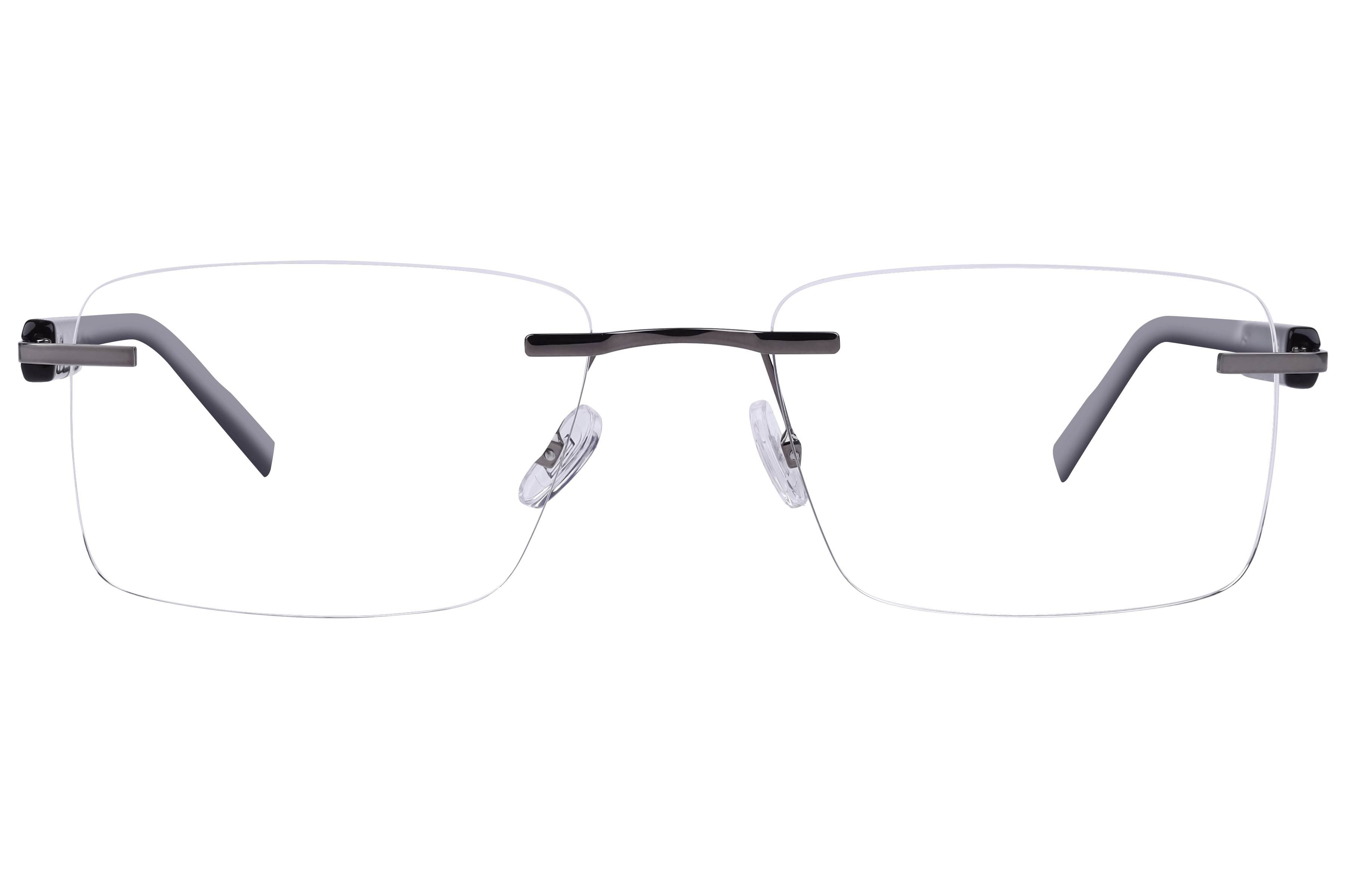 Tommy Hilfiger TH6262 Frame Gun Metal Male RimLess Shell Frame — Gun Metal frame — view 2