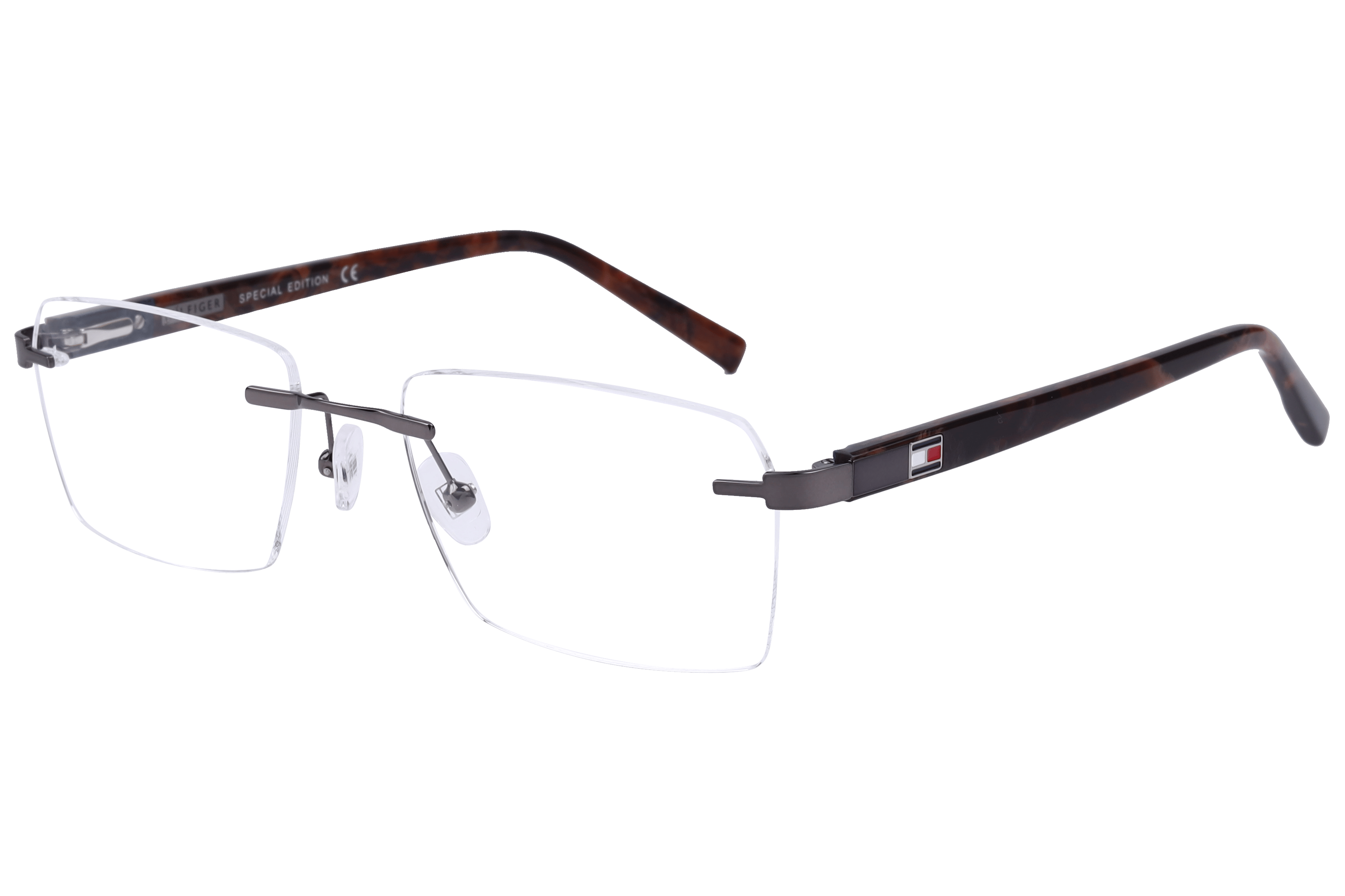 Tommy Hilfiger TH6263 Frame Gun Metal Male RimLess Shell — Gun Metal frame