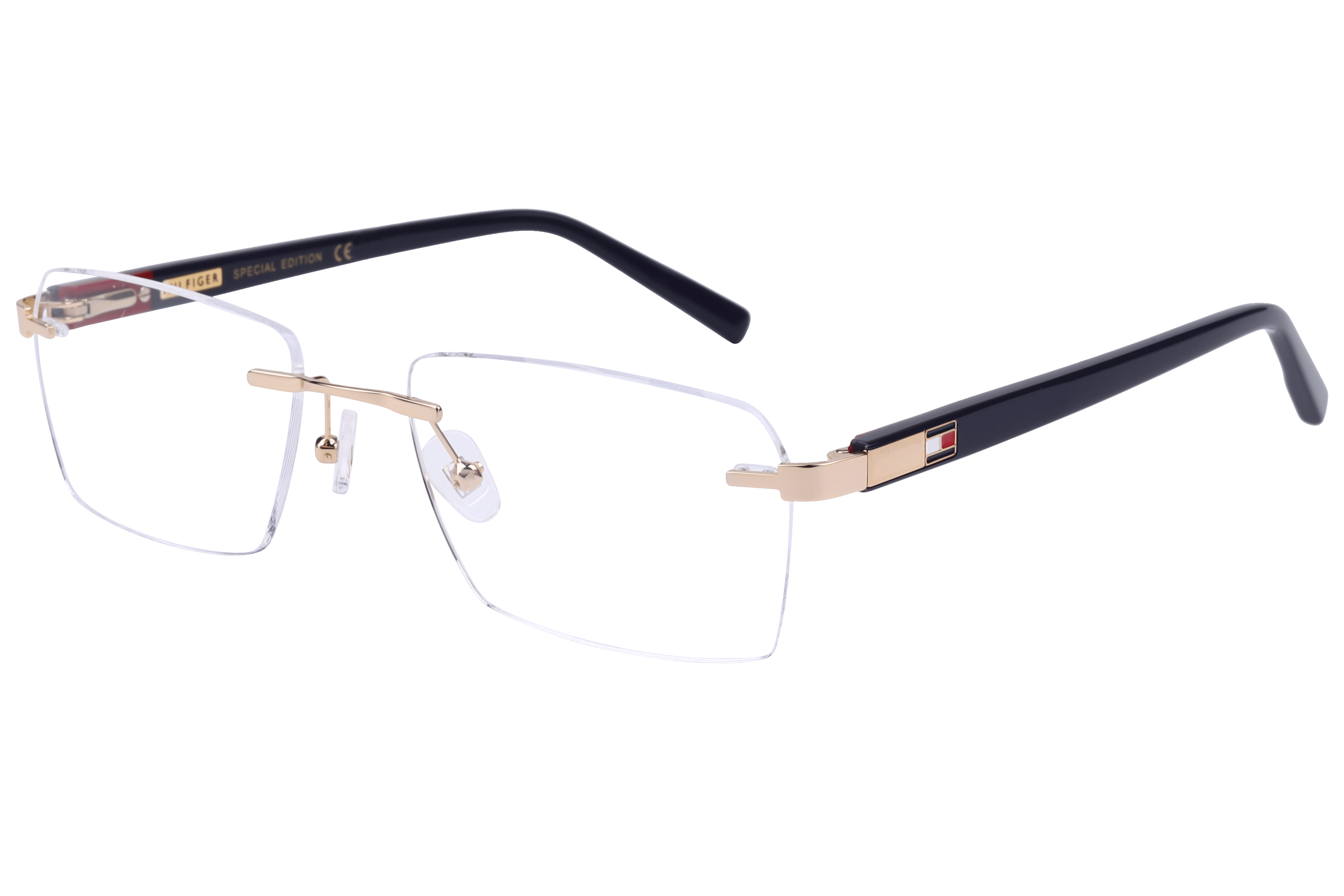 Tommy Hilfiger TH6263 Frame Gold Male RimLess Shell — Gold frame
