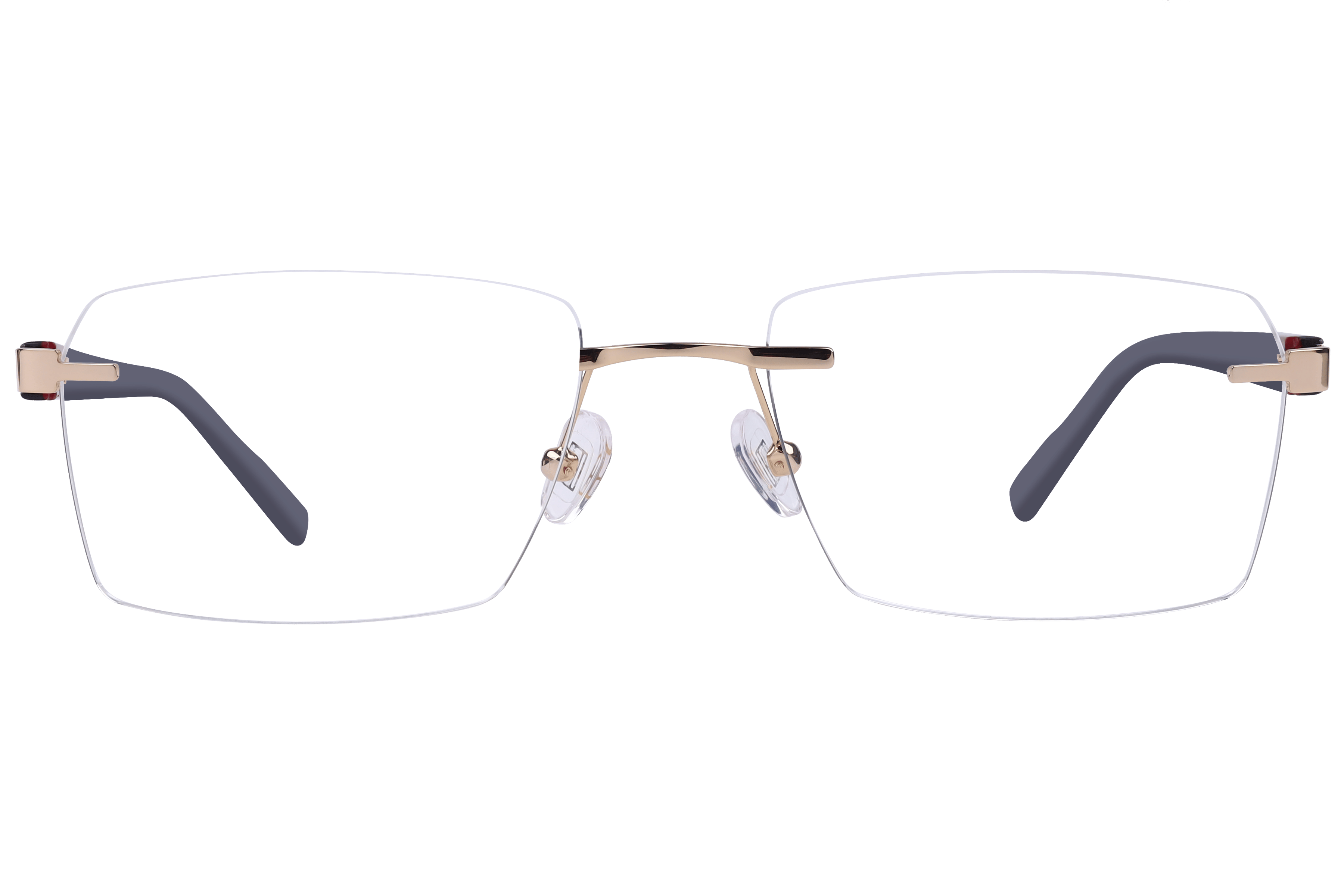 Tommy Hilfiger TH6263 Frame Gold Male RimLess Shell Frame — Gold frame — view 2