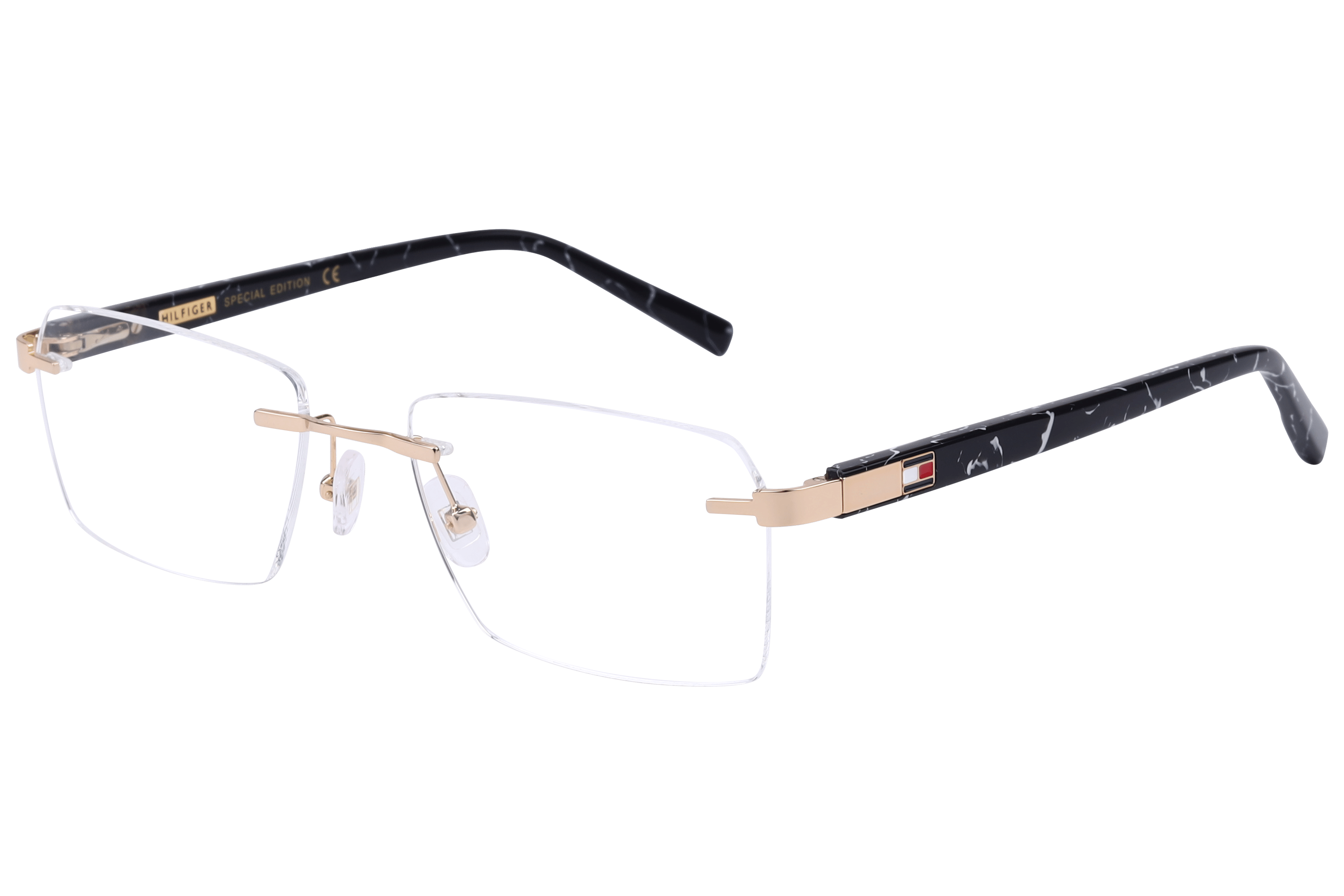 Tommy Hilfiger TH6263 Frame Gold Male RimLess Shell — Gold frame