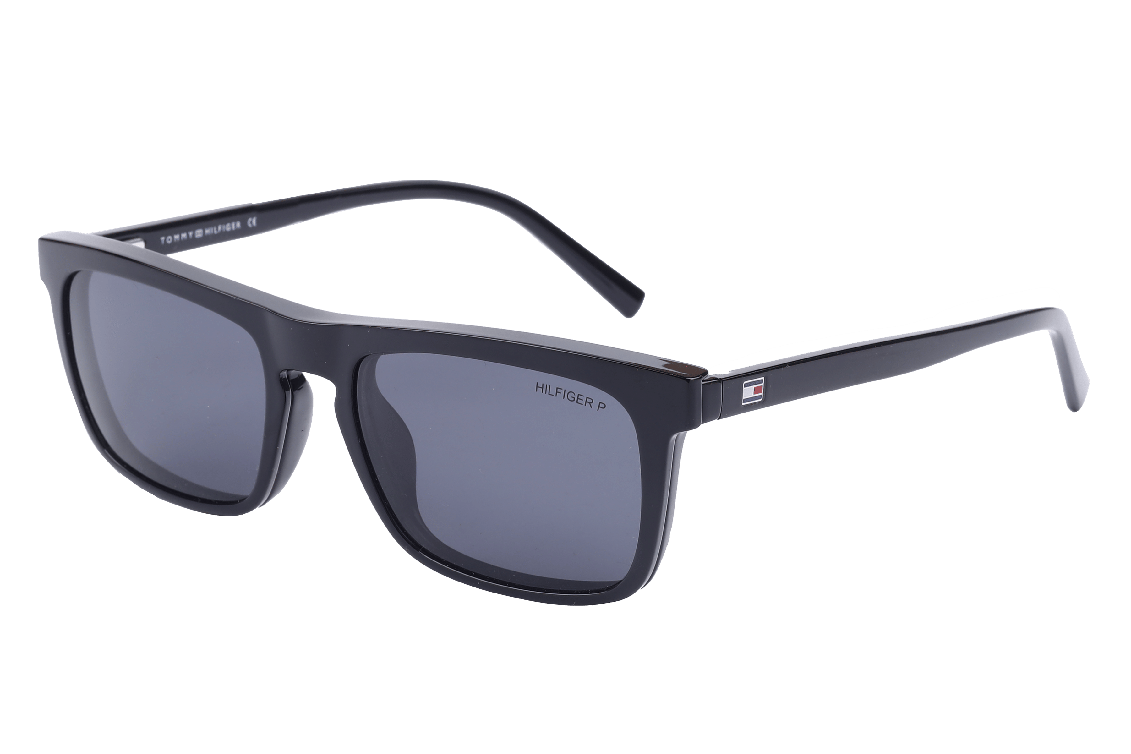 Tommy Hilfiger TH1079 Sunglass Black Male Full Shell — Black frame