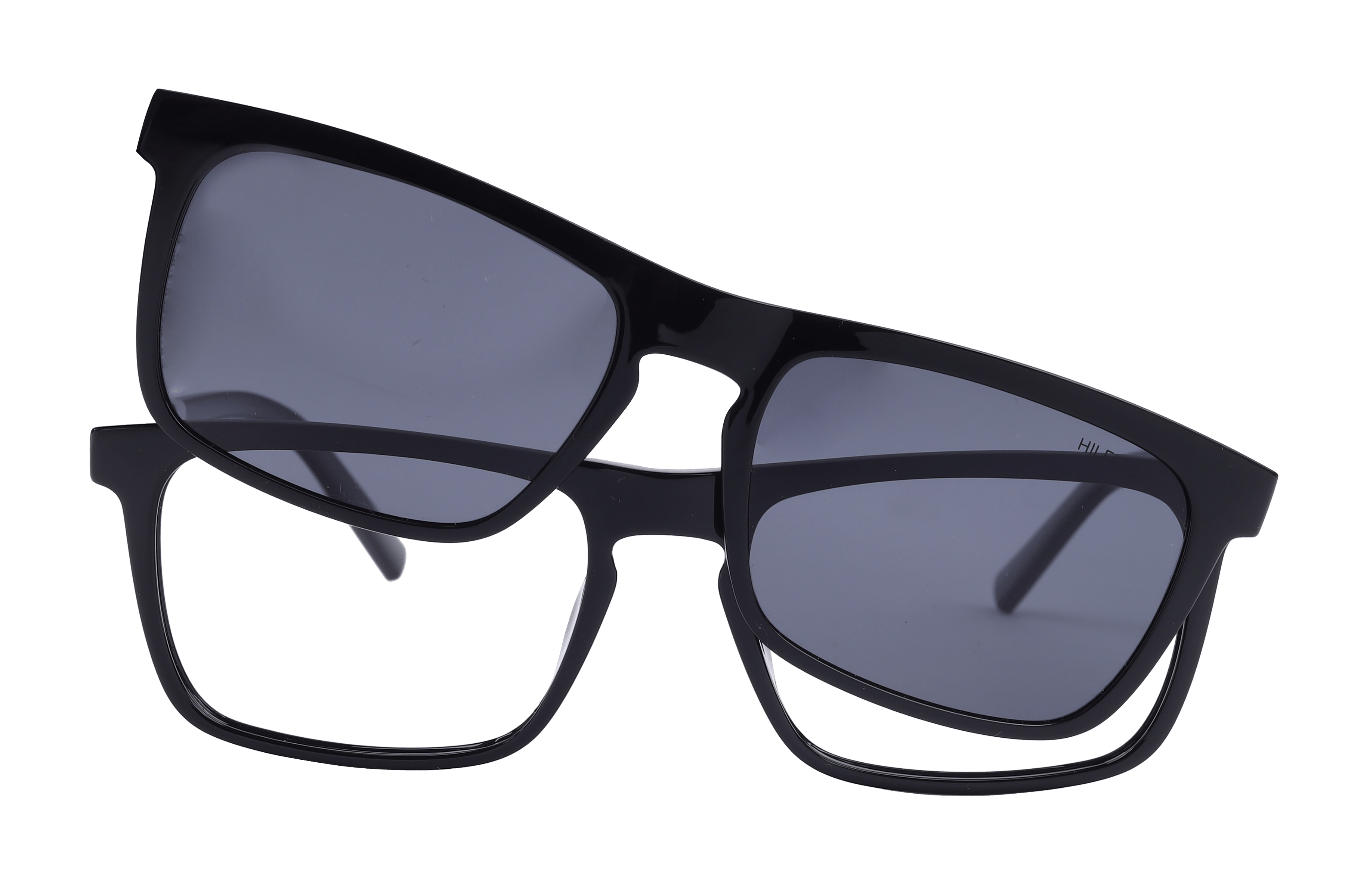 Tommy Hilfiger TH1079 Sunglass Black Male Full Shell Sunglass — Black frame — view 2
