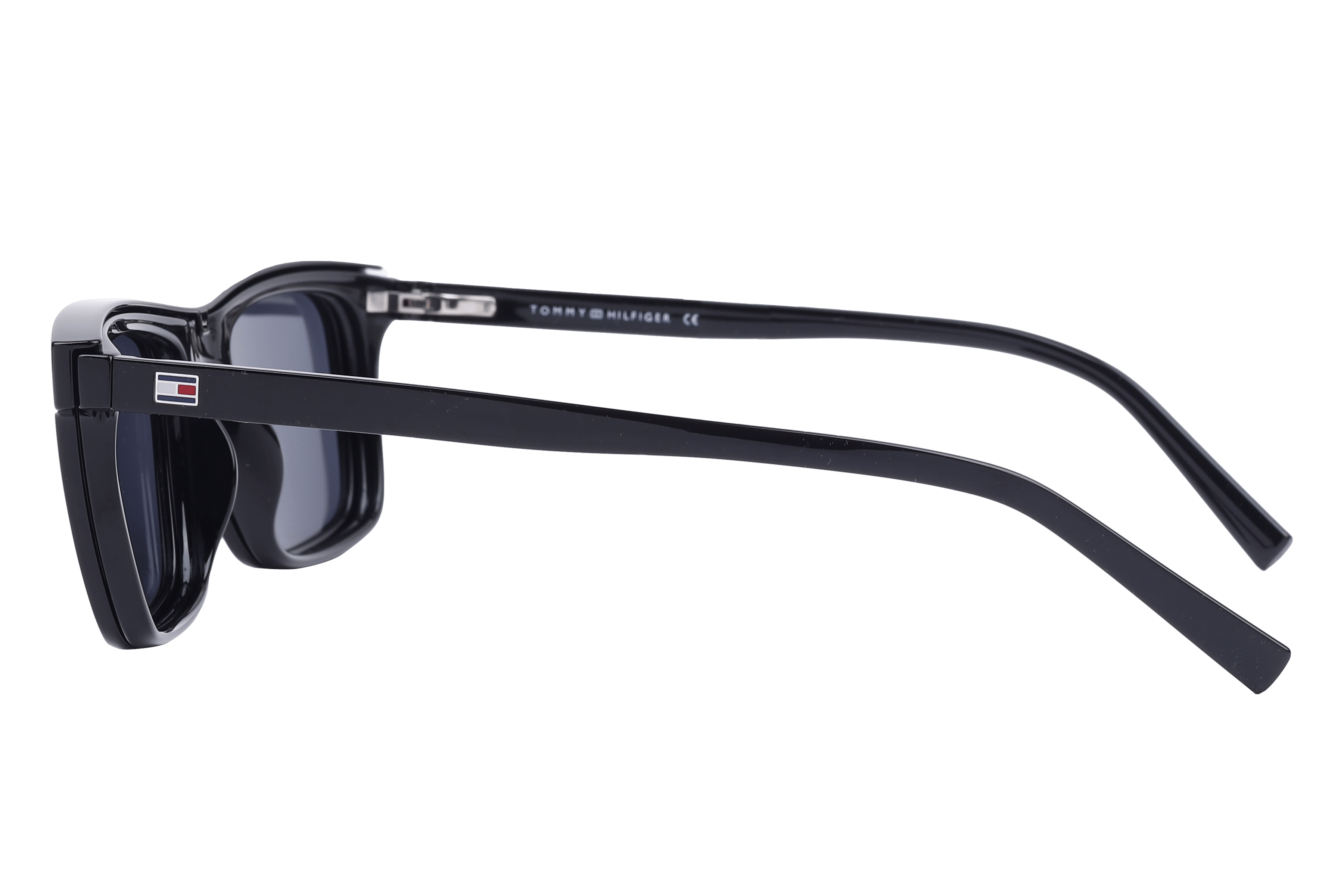 Tommy Hilfiger TH1079 Sunglass Black Male Full Shell Sunglass — Black frame — view 4