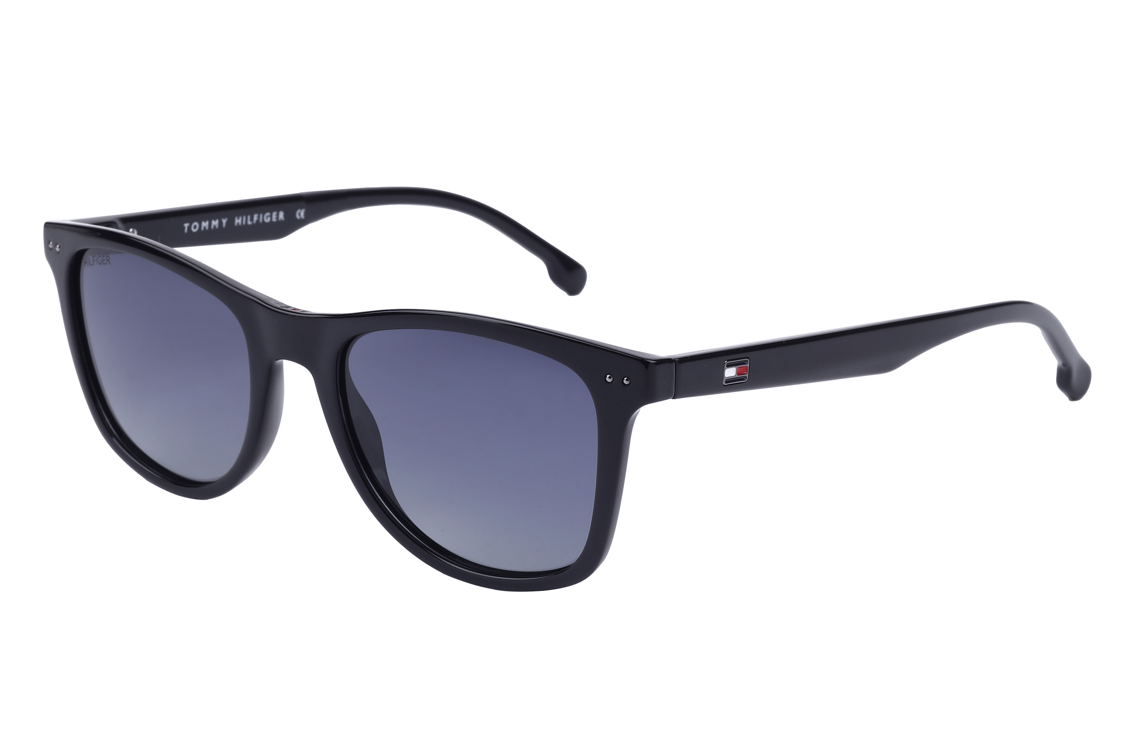 Tommy Hilfiger TH1558 Sunglass Black Unisex Full Shell — Black frame