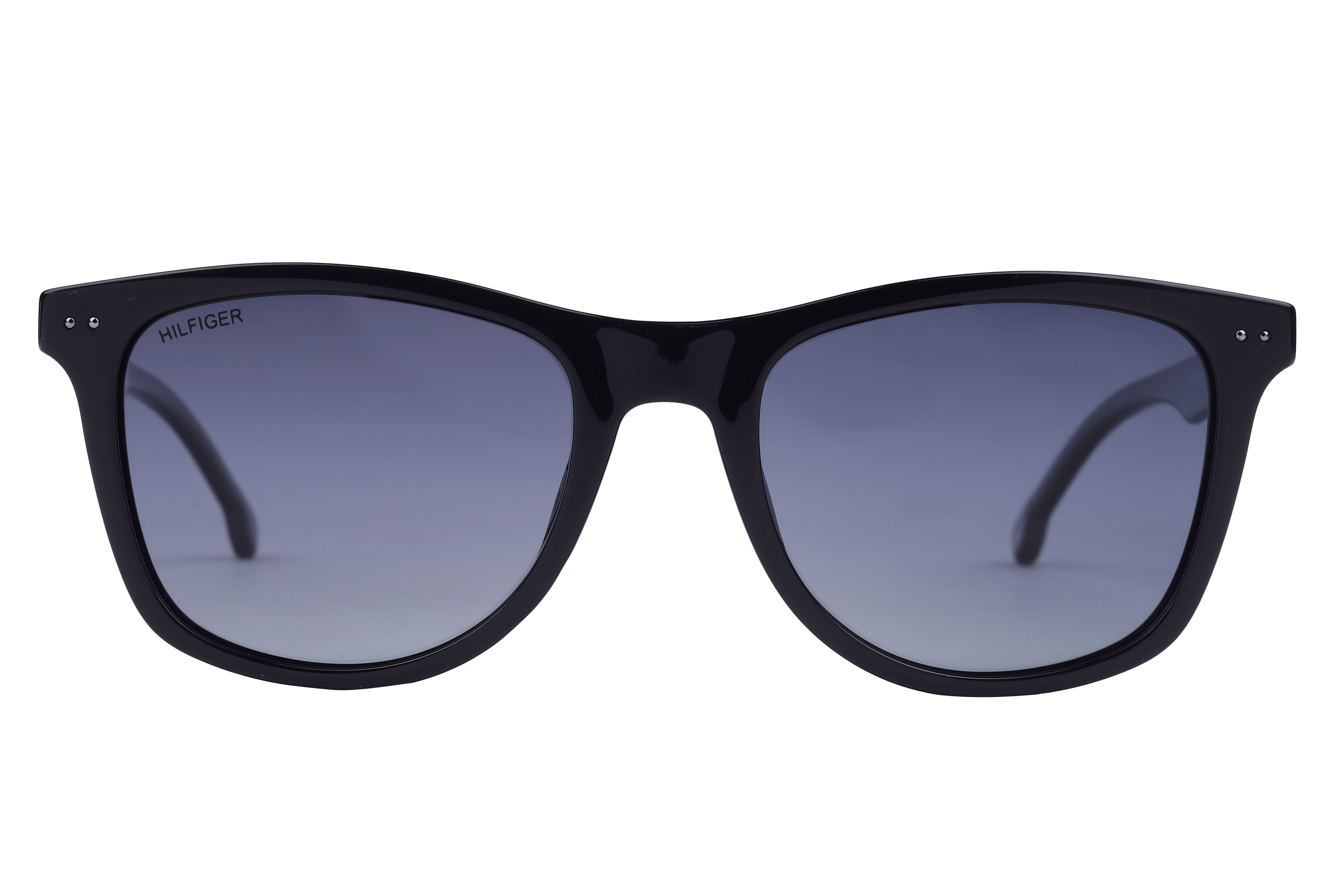 Tommy Hilfiger TH1558 Sunglass Black Unisex Full Shell Sunglass — Black frame — view 2