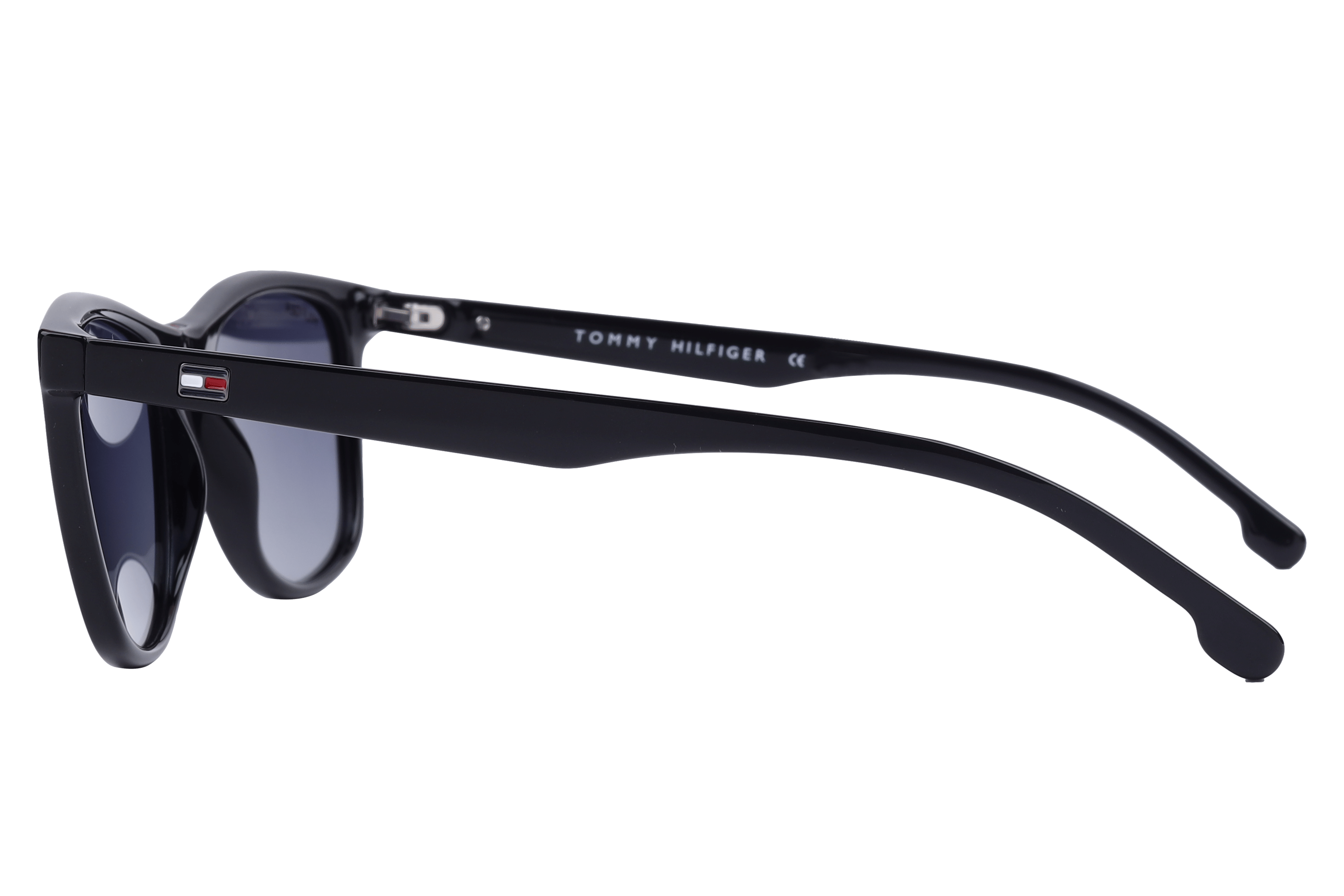 Tommy Hilfiger TH1558 Sunglass Black Unisex Full Shell Sunglass — Black frame — view 3