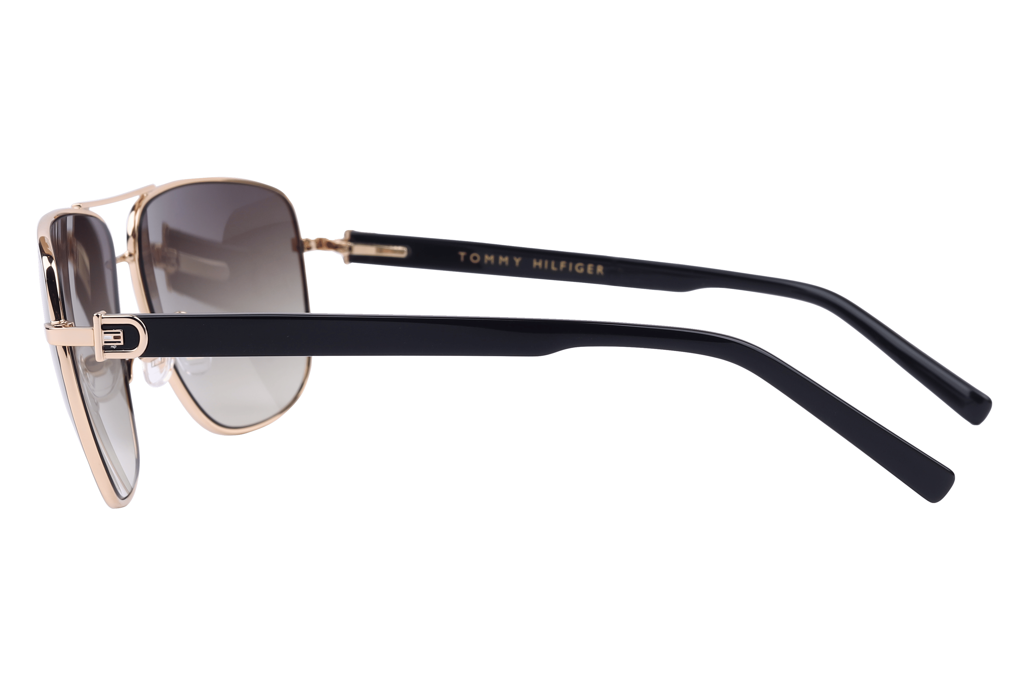 Tommy Hilfiger TH2602 Sunglass Gold Male Full Shell Sunglass — Gold frame — view 3