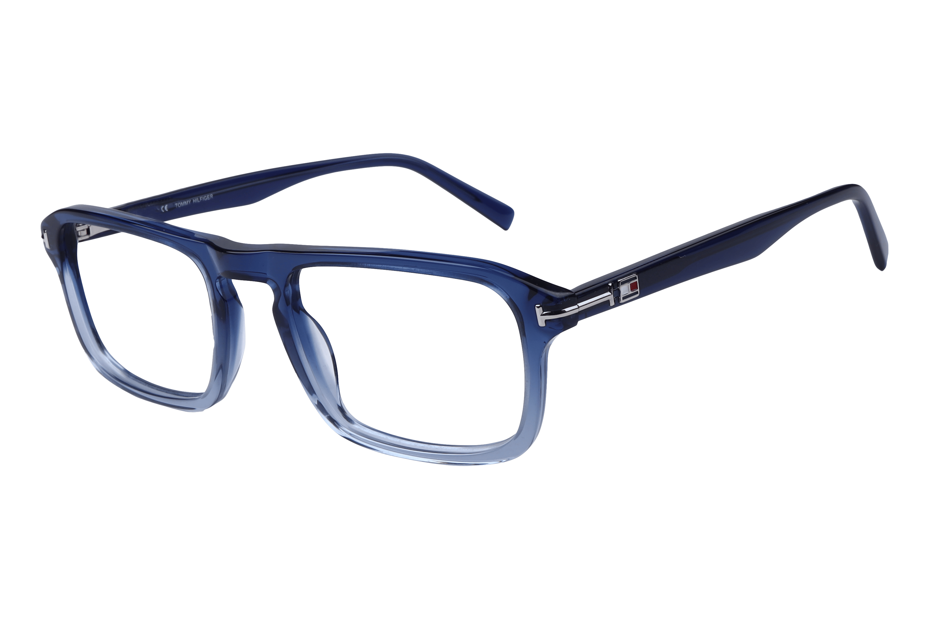 Tommy Hilfiger TH3235 Frame Transparent Blue Male Full Shell — Transparent Blue frame