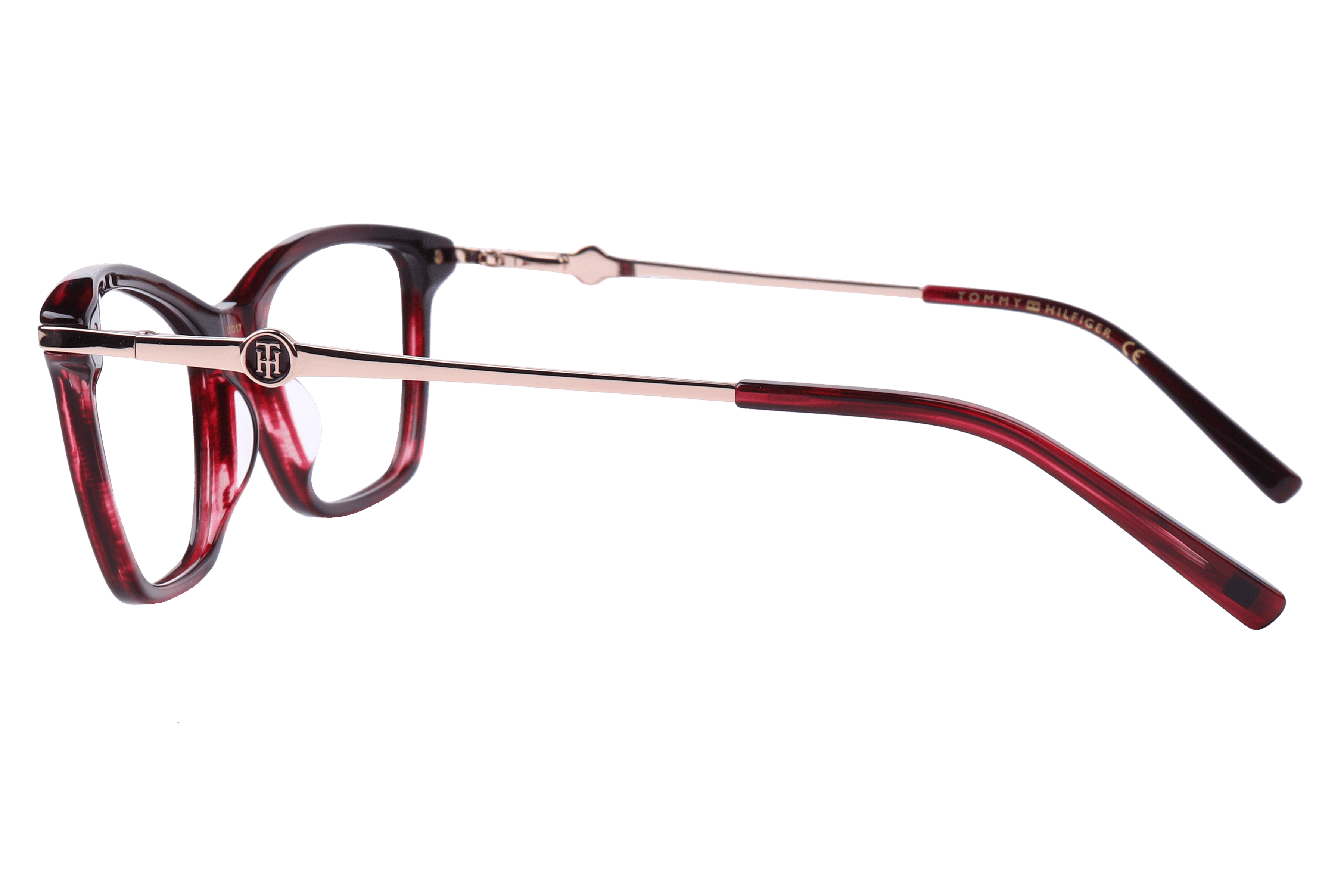 Tommy Hilfiger TH6291 Frame Maroon Female Full Metal Frame — Maroon frame — view 3