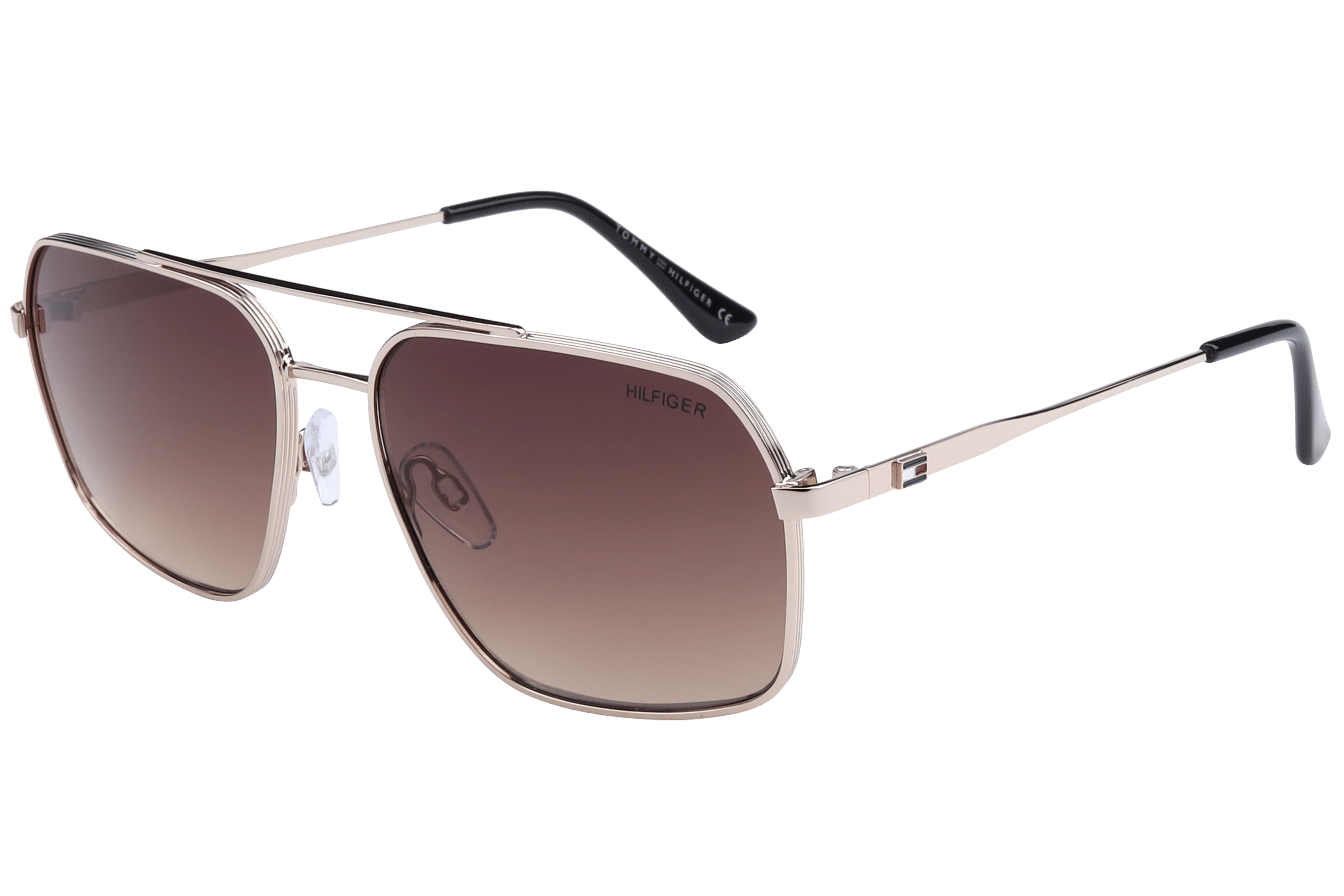 Tommy Hilfiger TH1568 Sunglass Gold Male Full Metal — Gold frame
