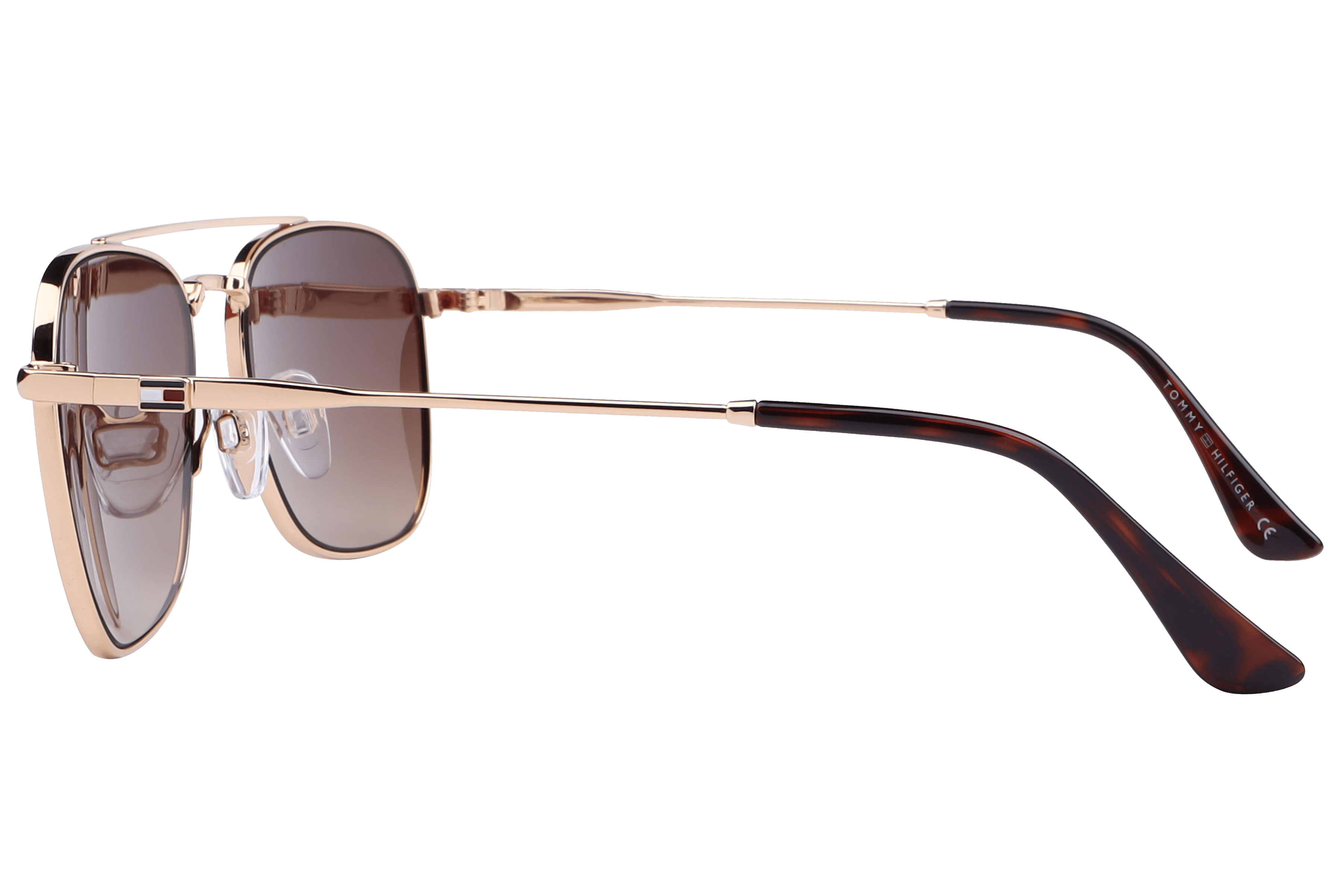 Tommy Hilfiger TH1566 Sunglass Gold Male Full Metal Sunglass — Gold frame — view 3