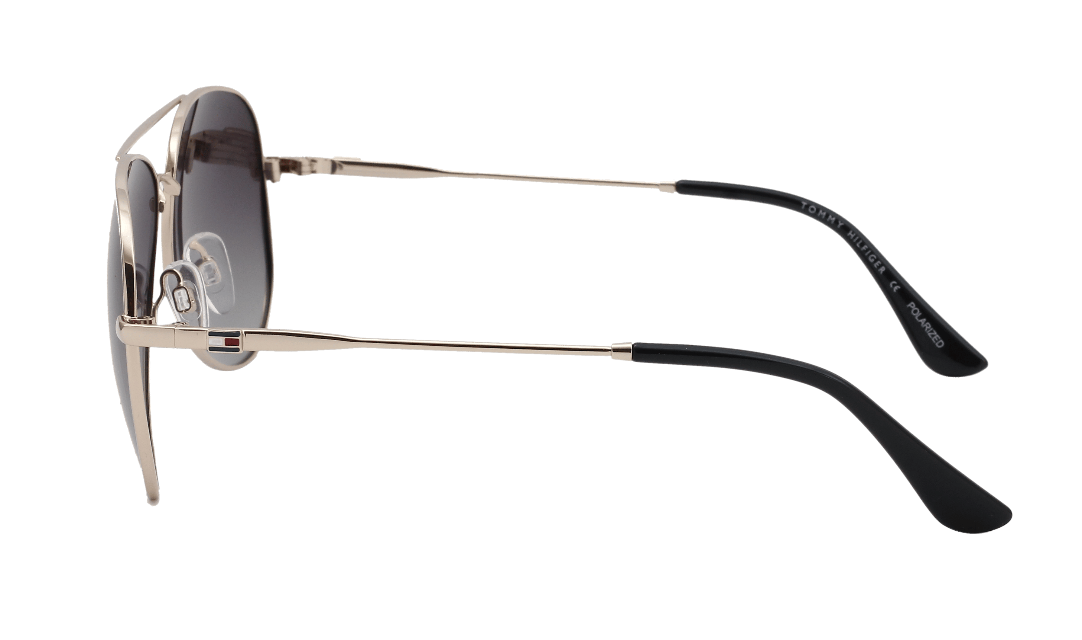Tommy Hilfiger TH852 Sunglass Light Gold Male Full Metal Sunglass — Light Gold frame — view 3