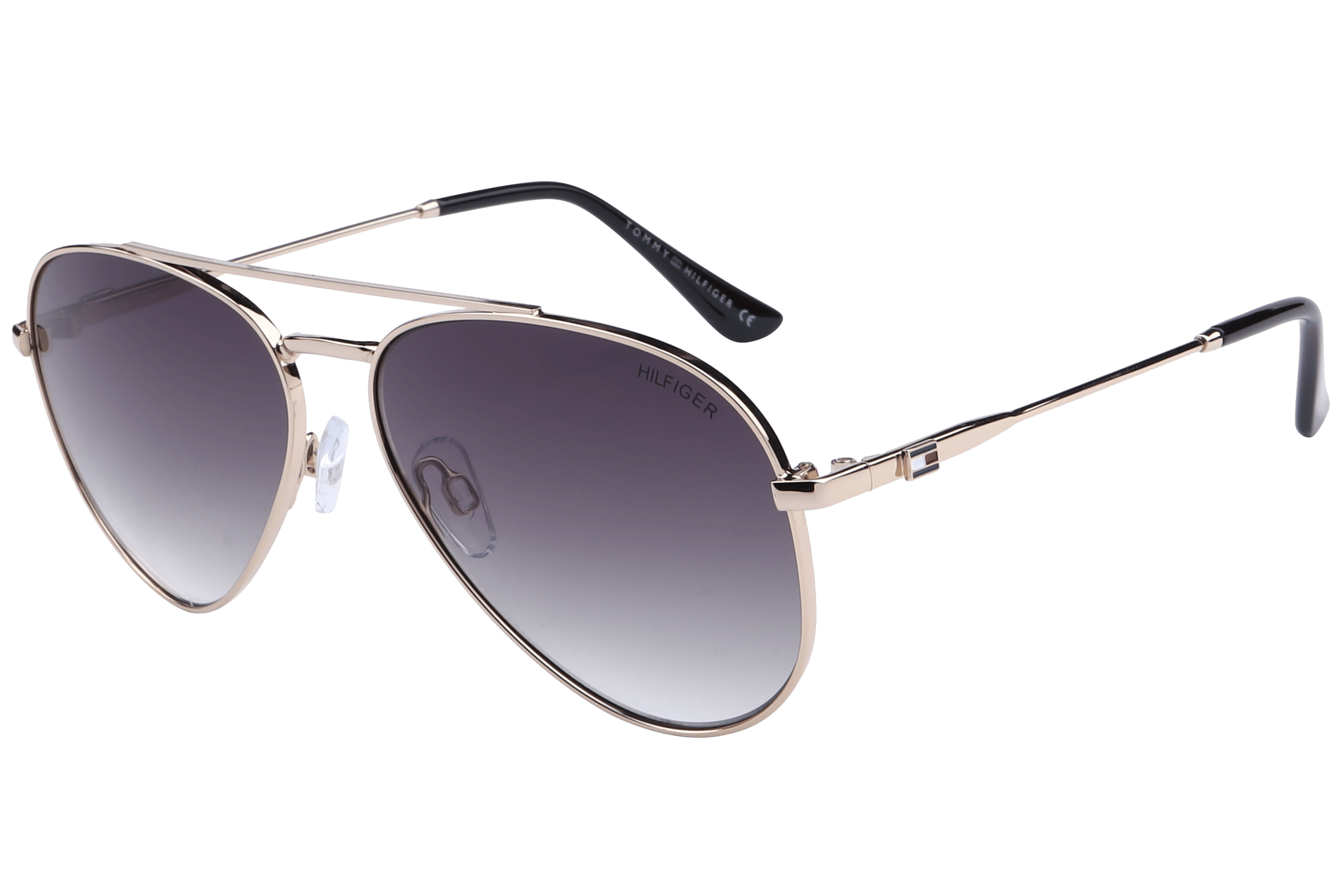 Tommy Hilfiger TH1565 Sunglass Gold Unisex Full Metal — Gold frame
