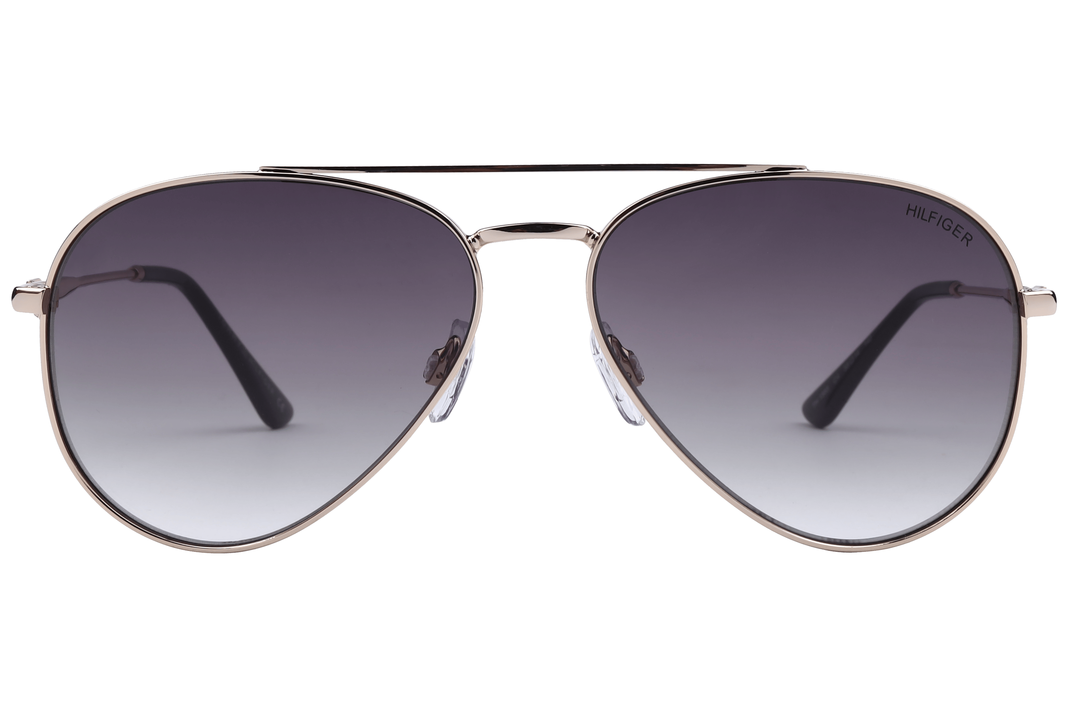 Tommy Hilfiger TH1565 Sunglass Gold Unisex Full Metal Sunglass — Gold frame — view 2