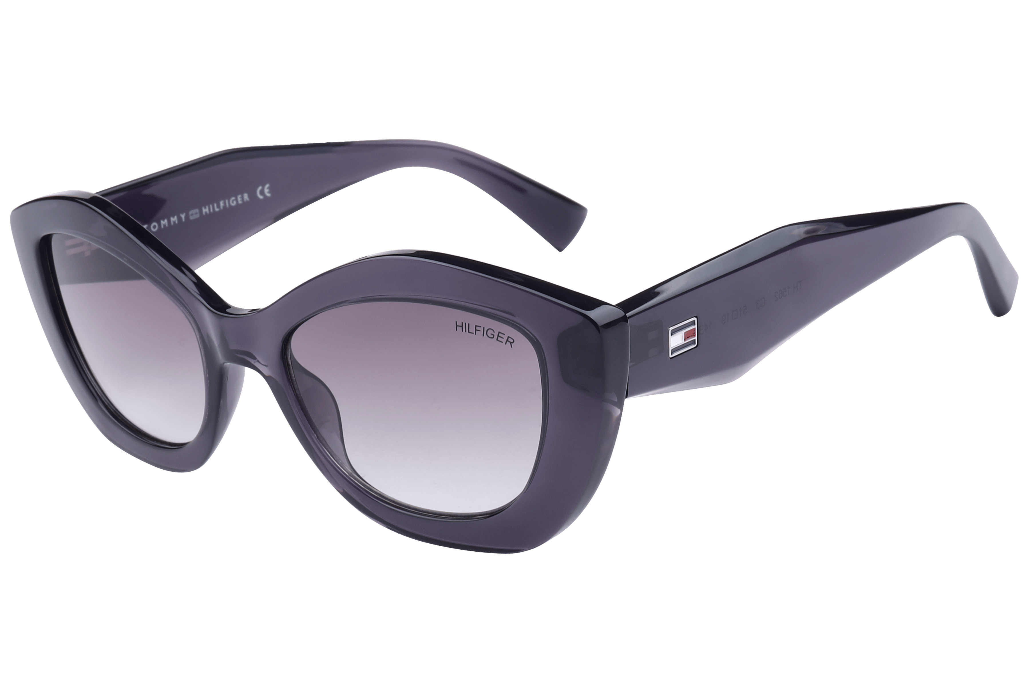 Tommy Hilfiger TH1562 Sunglass Purple Female Full Shell — Purple frame