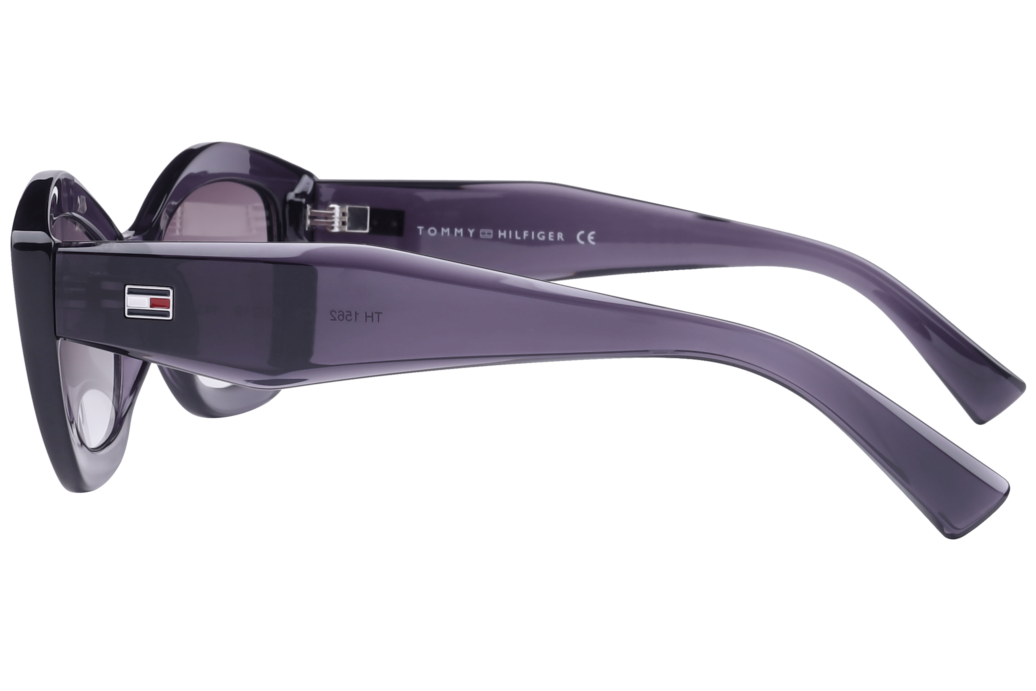 Tommy Hilfiger TH1562 Sunglass Purple Female Full Shell Sunglass — Purple frame — view 3