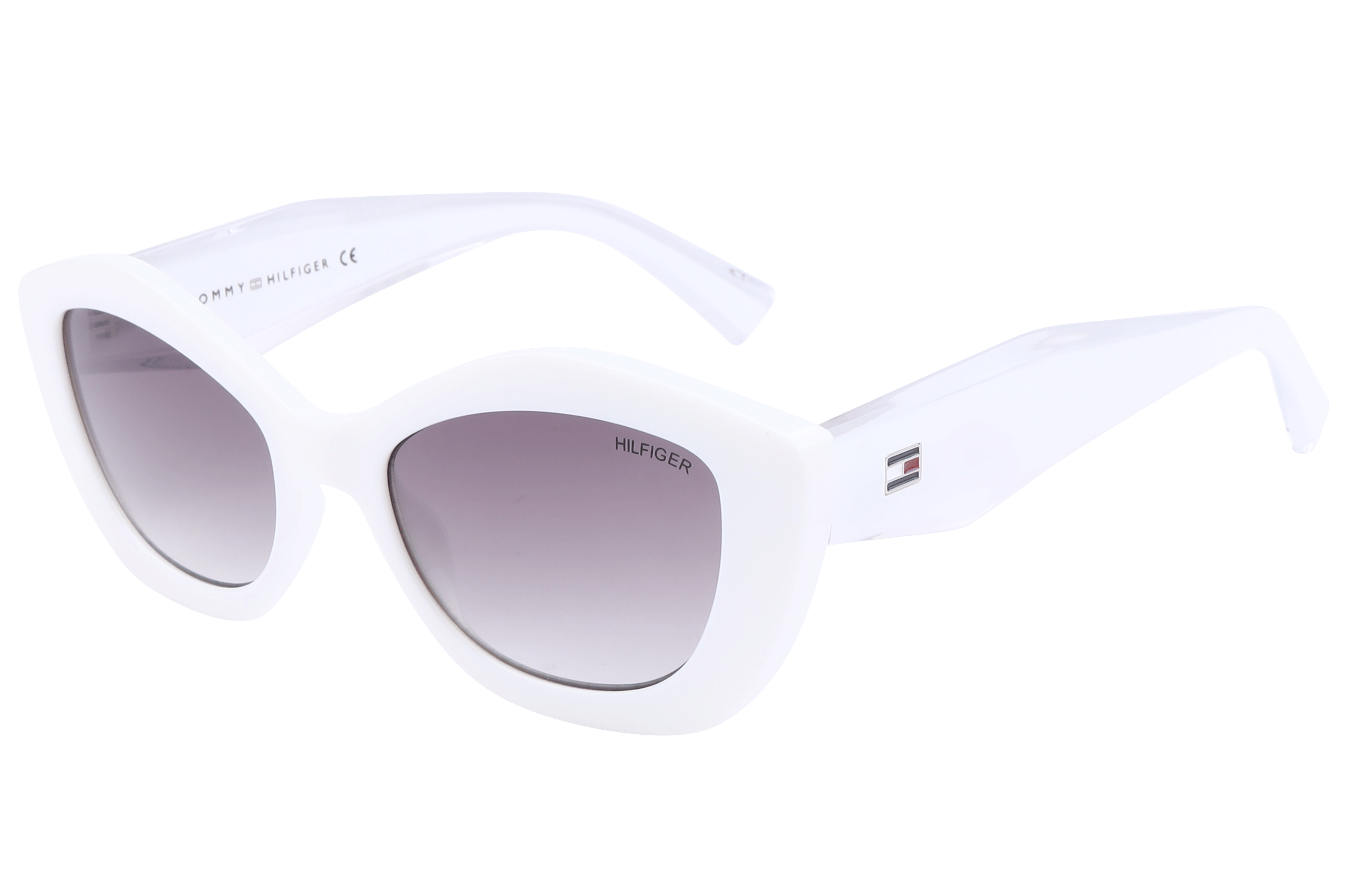 Tommy Hilfiger TH1562 Sunglass White Female Full Shell — White frame