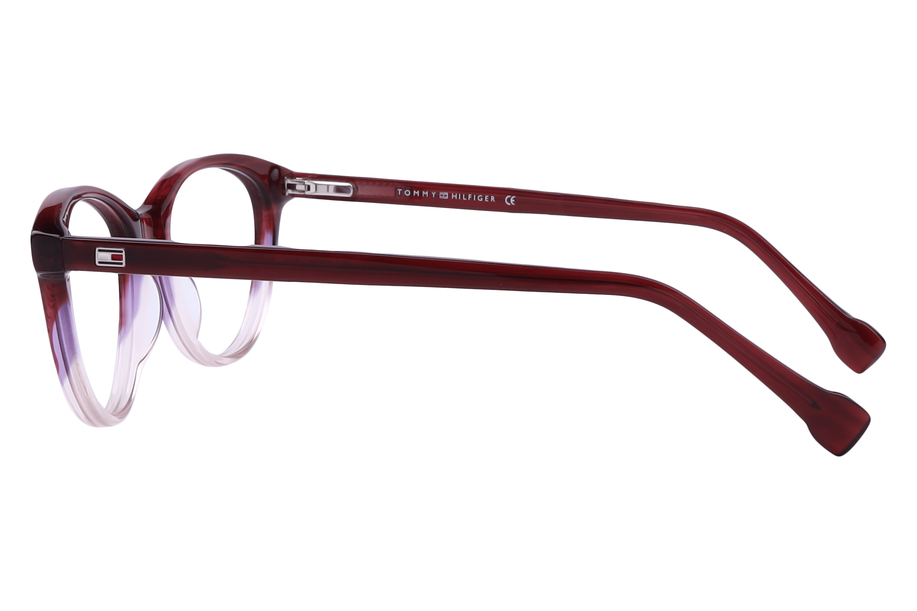 Tommy Hilfiger TH 3503 Frame Maroon Female Full Shell Frame — view 3