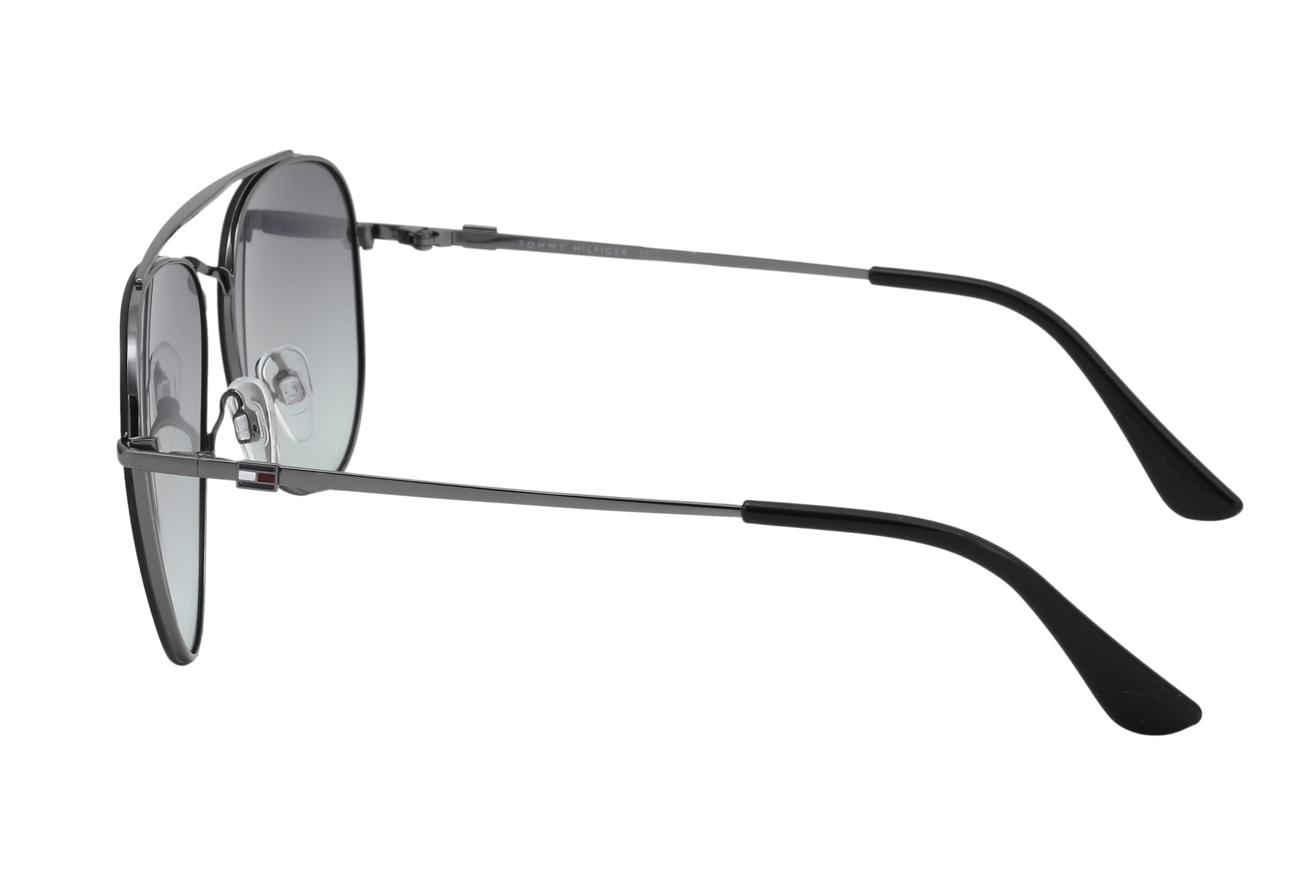 Tommy Hilfiger TH849 Sunglass Grey Male Full Metal Sunglass — Grey frame — view 2