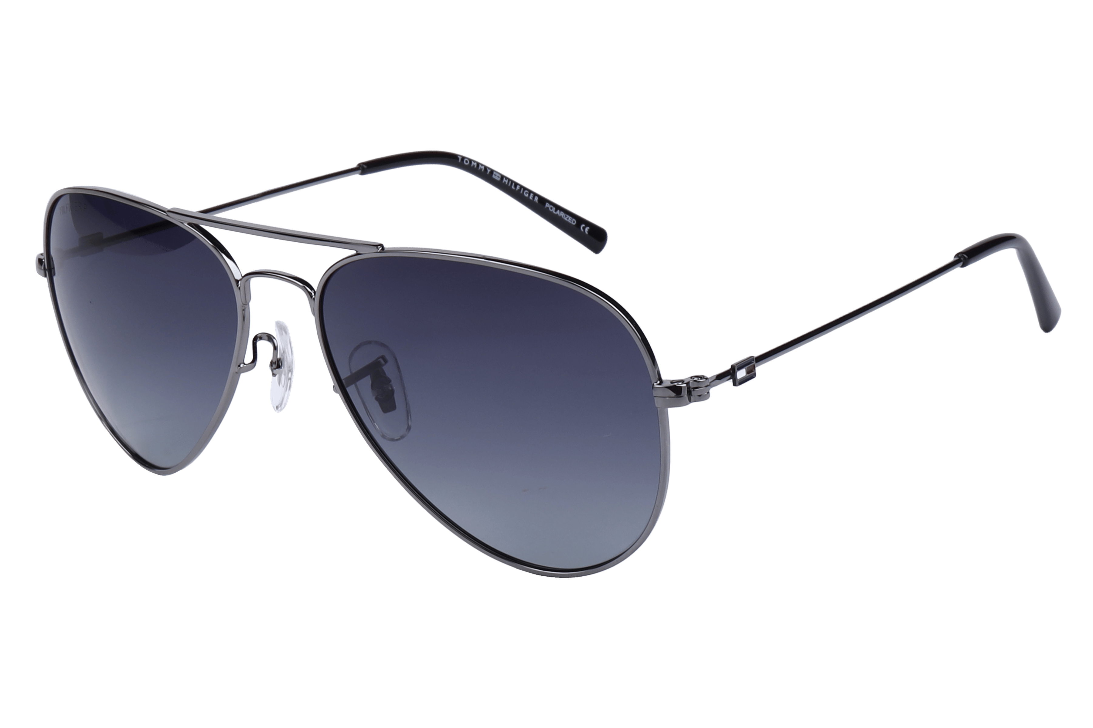 Tommy Hilfiger TH1573PL Sunglass Gun Metal Unisex Full Metal — Gun Metal frame