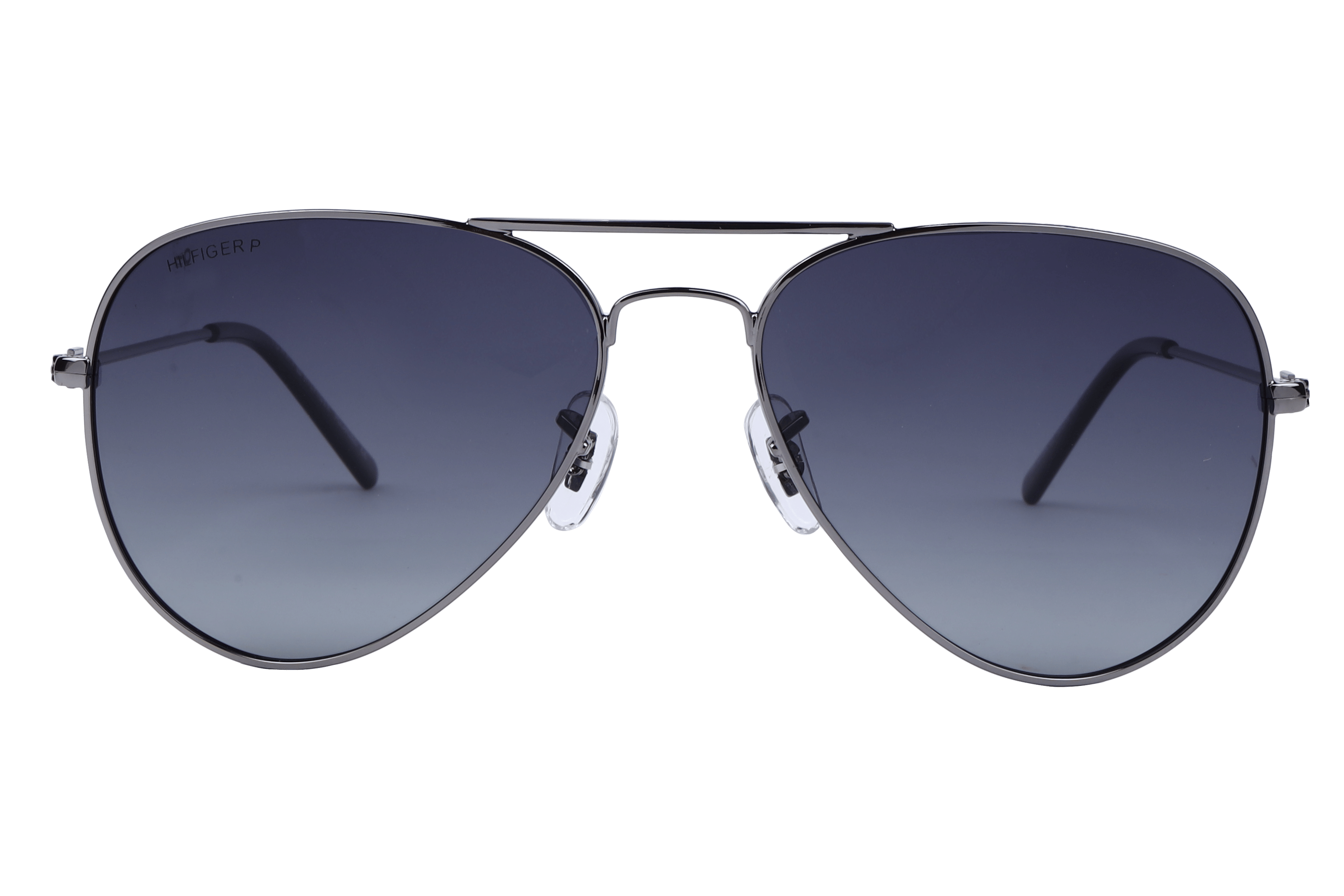 Tommy Hilfiger TH1573PL Sunglass Gun Metal Unisex Full Metal Sunglass — Gun Metal frame — view 2