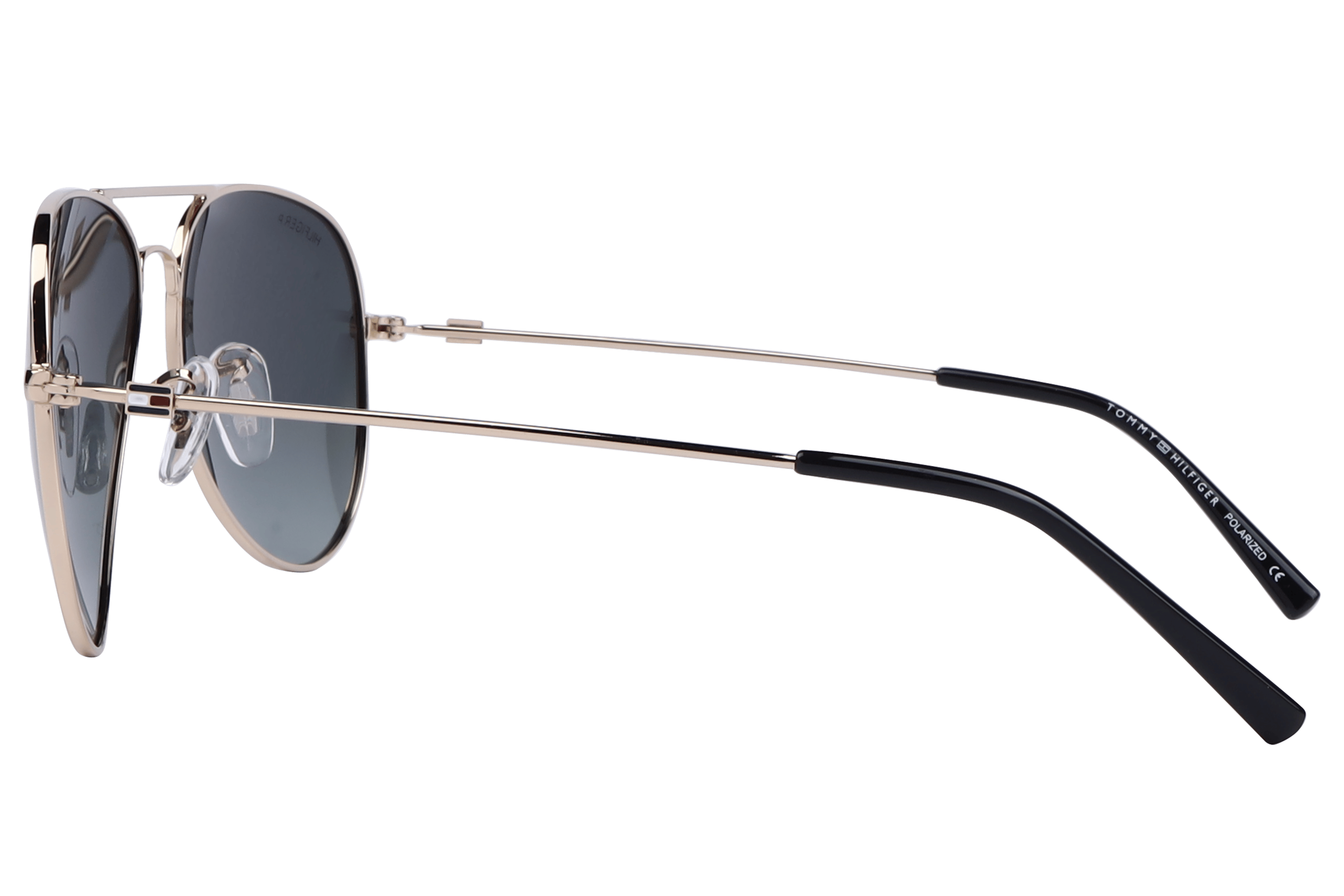 Tommy Hilfiger TH1573PL Sunglass Gold Unisex Full Metal Sunglass — Gold frame — view 3