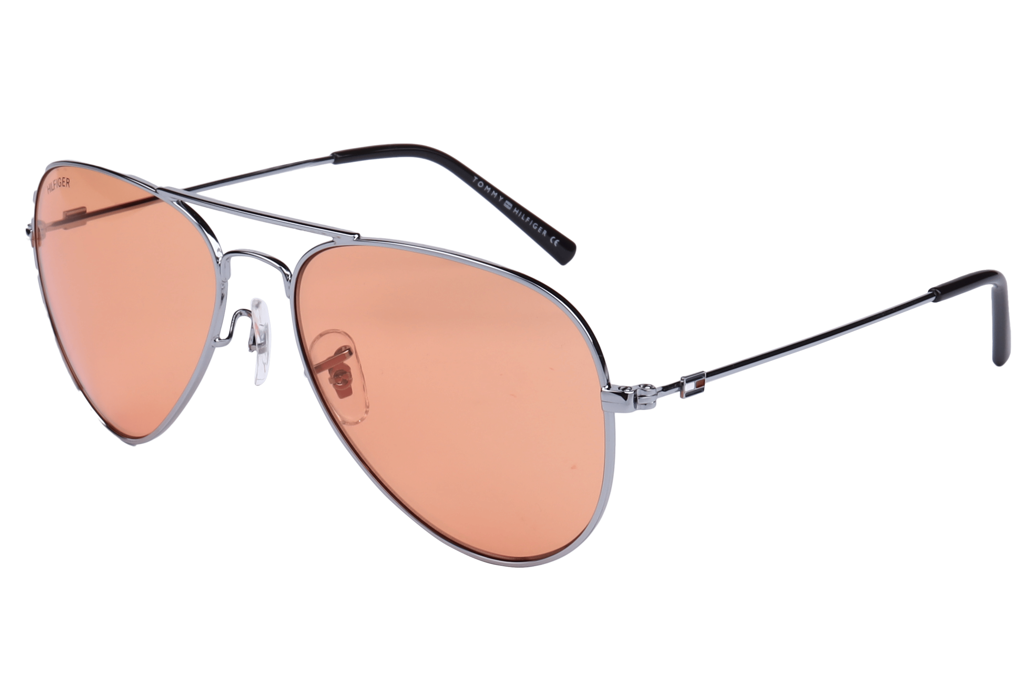 Tommy Hilfiger TH1574 Sunglass Silver Unisex Full Metal — Silver frame