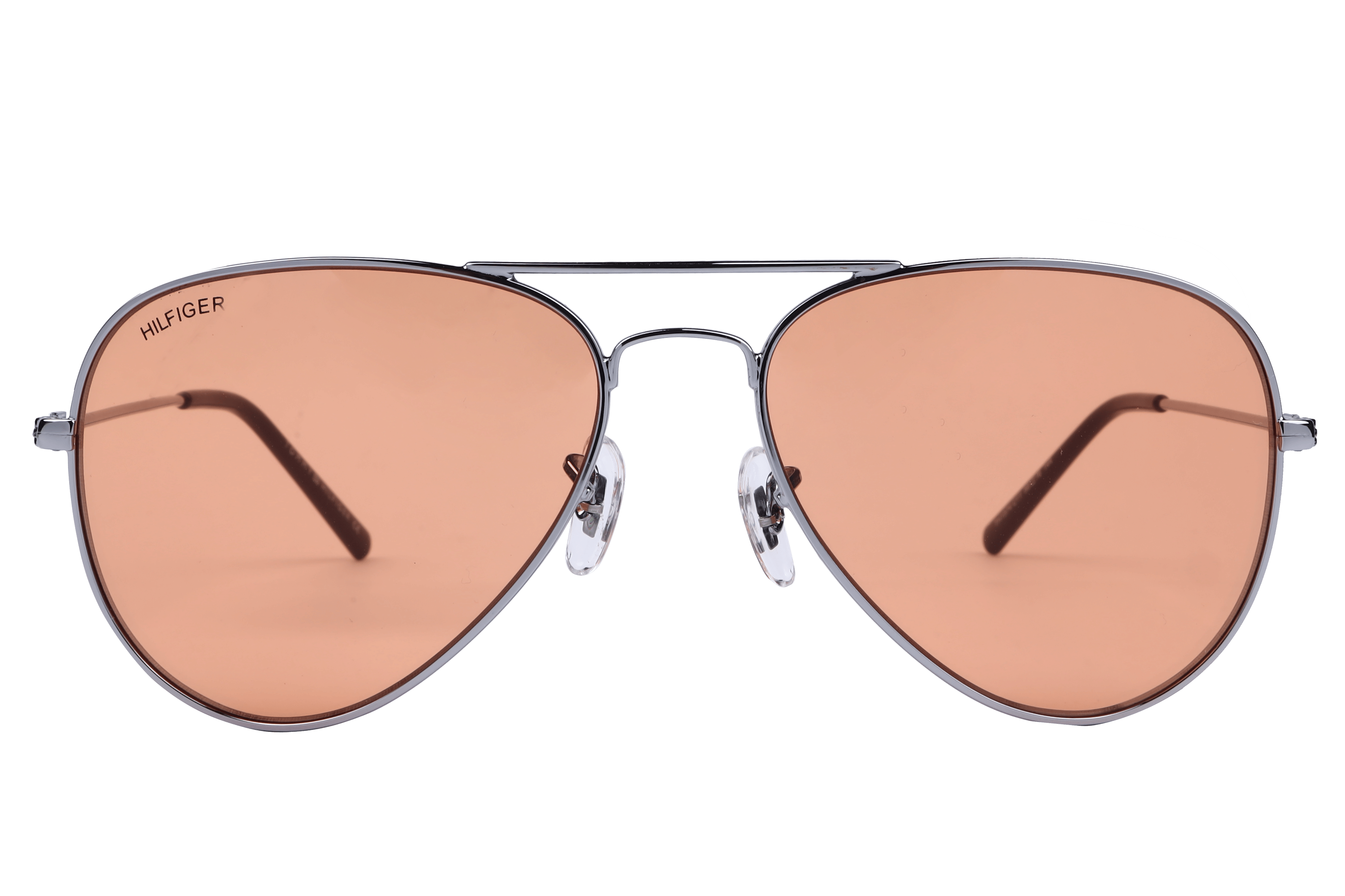 Tommy Hilfiger TH1574 Sunglass Silver Unisex Full Metal Sunglass — Silver frame — view 2