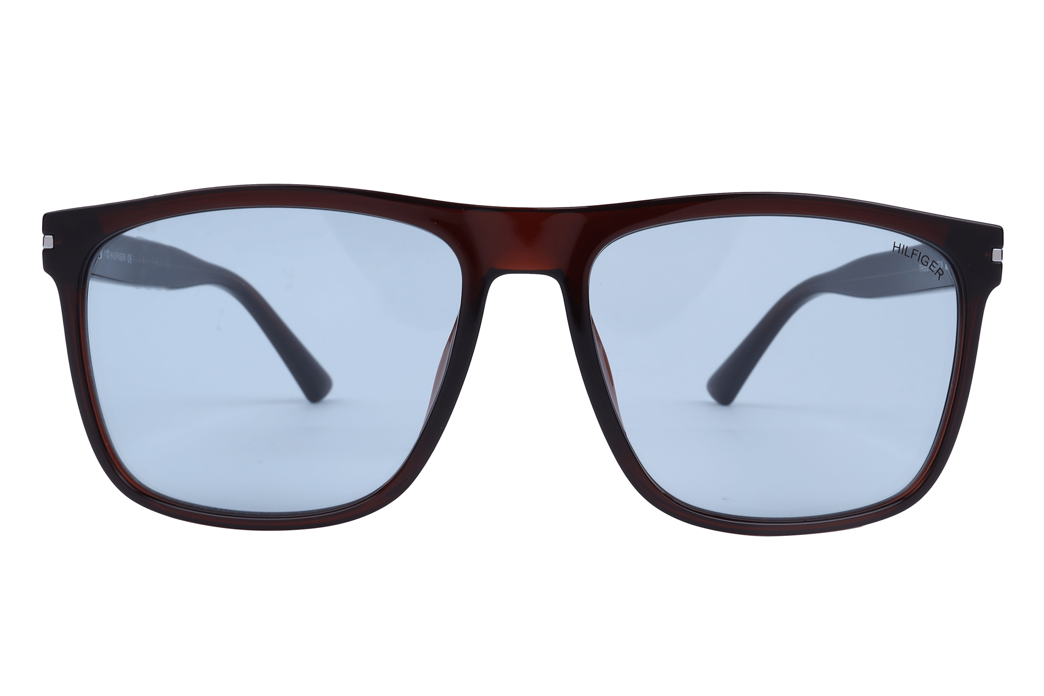 Tommy Hilfiger TH1572 Sunglass Brown Male Full Shell Sunglass — Brown frame — view 2