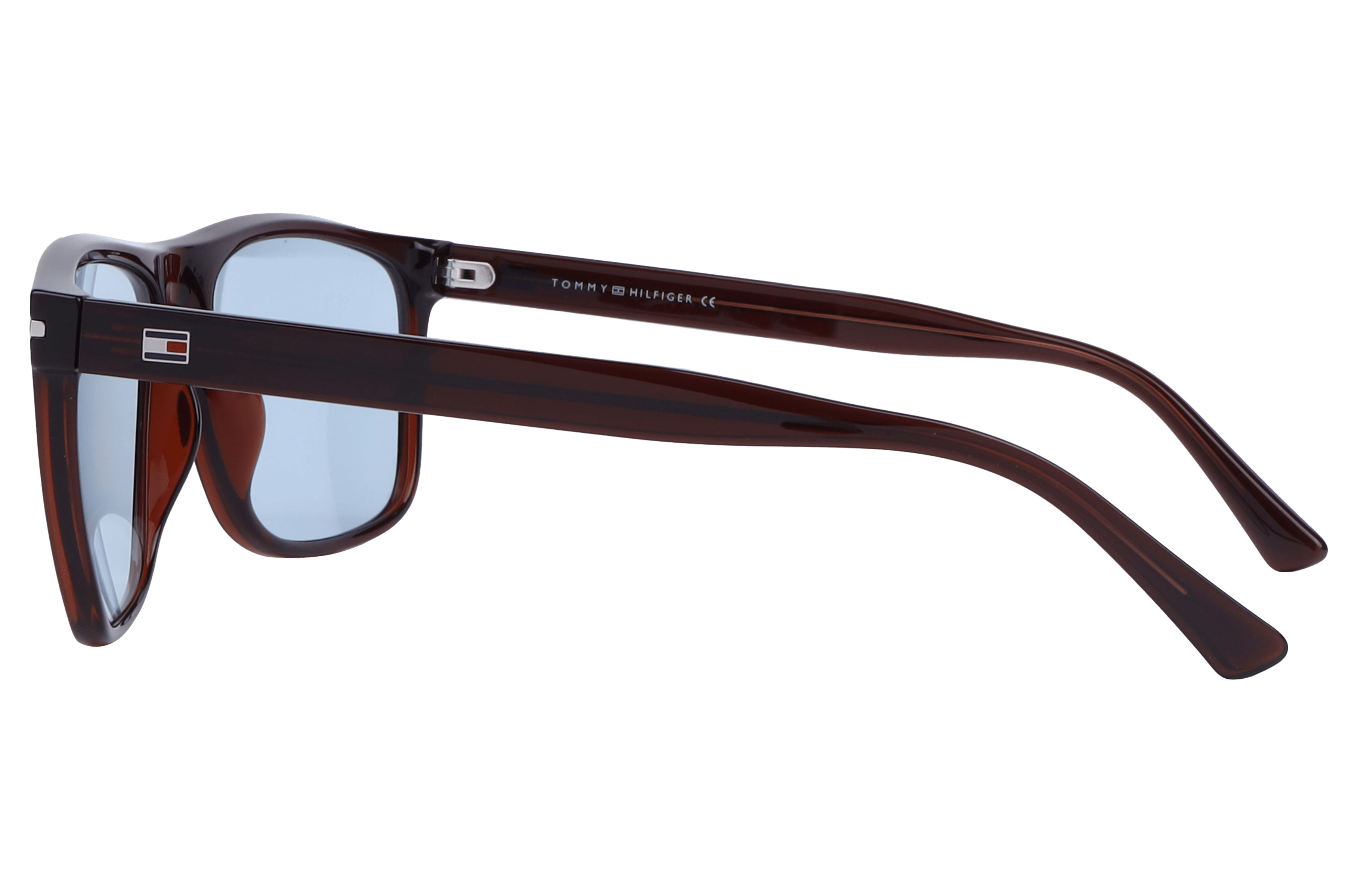 Tommy Hilfiger TH1572 Sunglass Brown Male Full Shell Sunglass — Brown frame — view 3