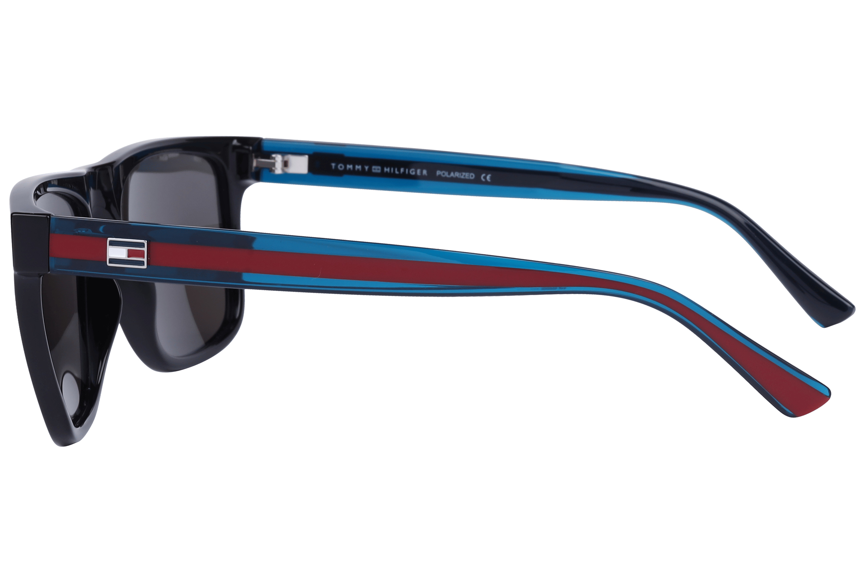 Tommy Hilfiger TH1571PL Sunglass Black Male Full Shell Sunglass — Black frame — view 3