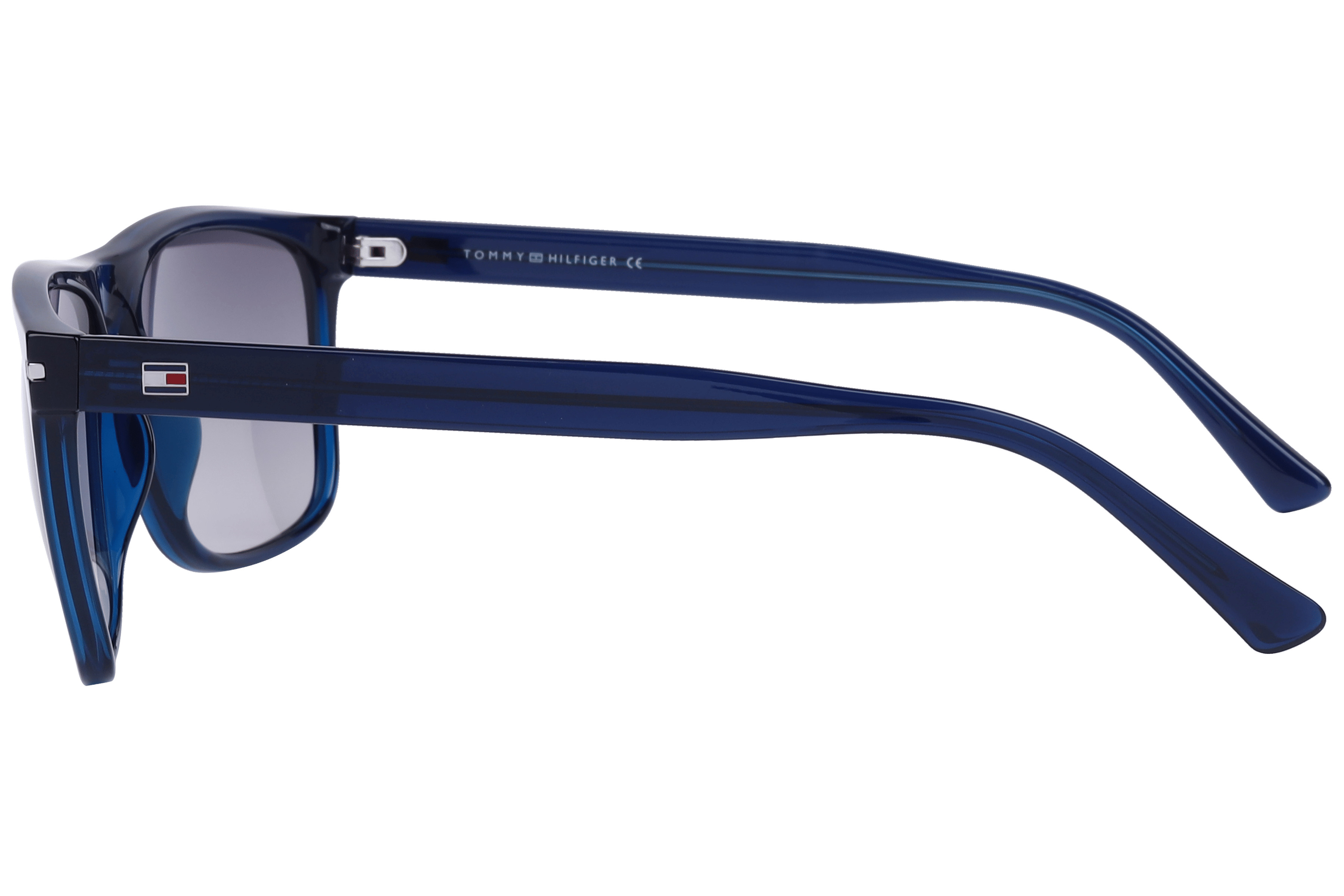 Tommy Hilfiger TH1572 Sunglass Blue Male Full Shell Sunglass — Blue frame — view 3