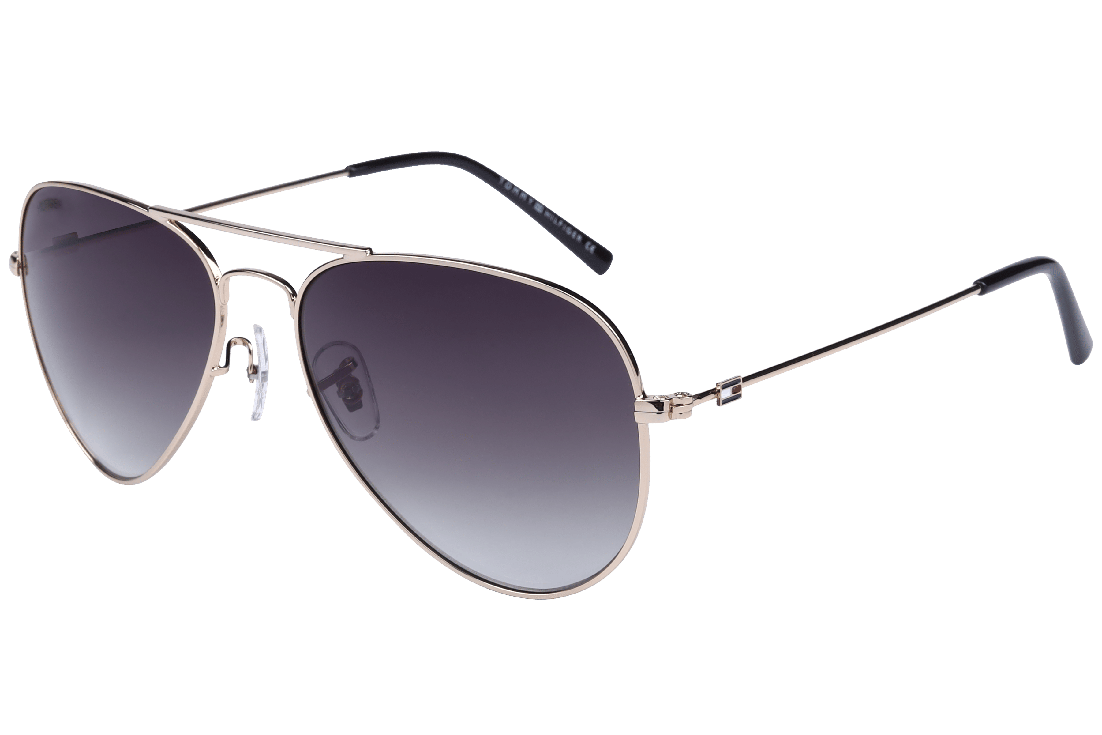 Tommy Hilfiger TH1574 Sunglass Gold Unisex Full Metal — Gold frame