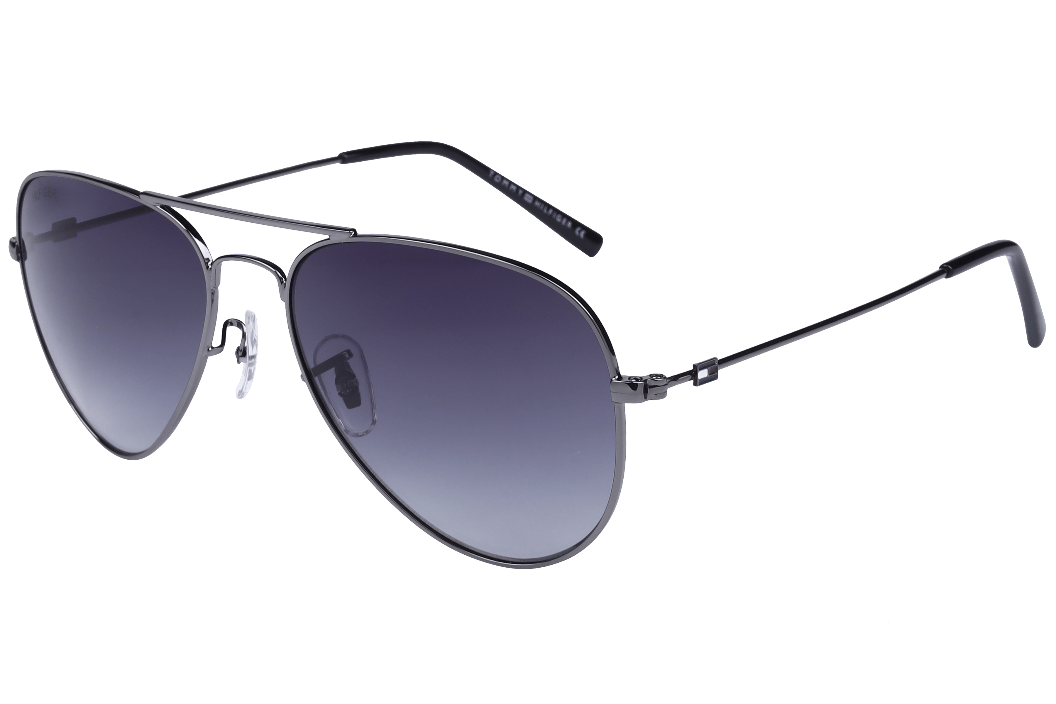 Tommy Hilfiger TH1574 Sunglass Gun Metal Unisex Full Metal — Gun Metal frame