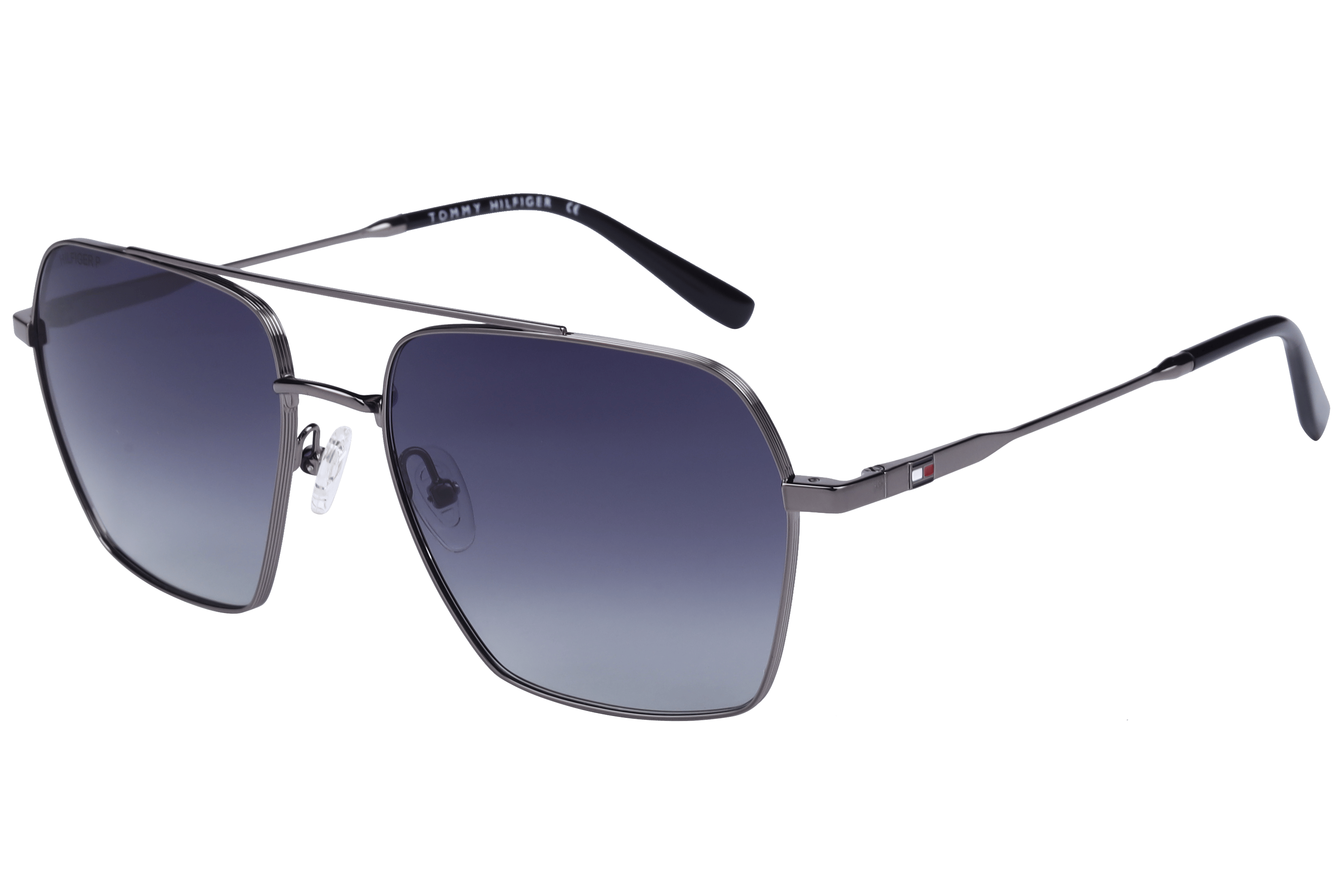 Tommy Hilfiger TH1575PL Sunglass Gun Metal Male Full Metal — Gun Metal frame