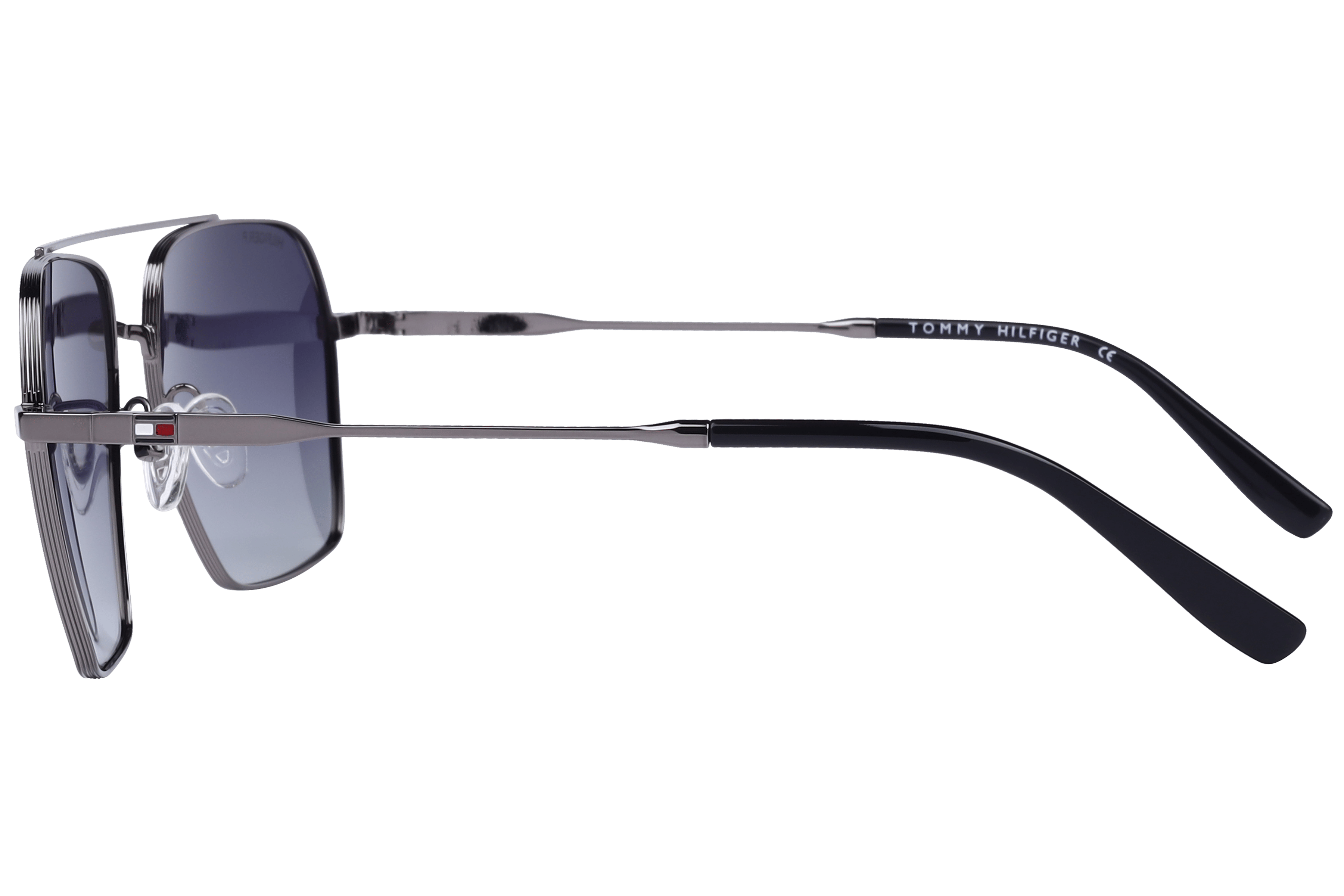 Tommy Hilfiger TH1575PL Sunglass Gun Metal Male Full Metal Sunglass — Gun Metal frame — view 3