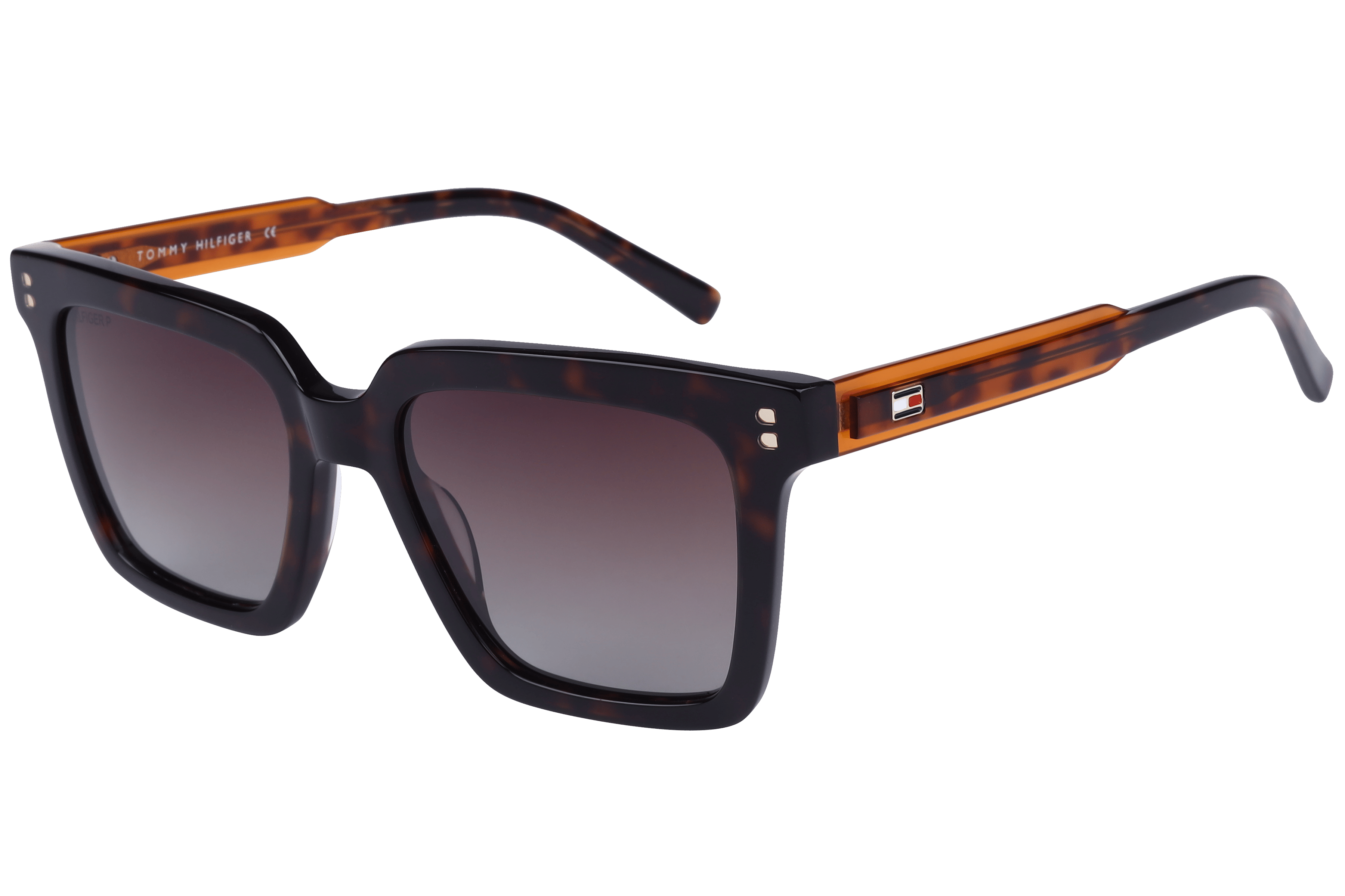 Tommy Hilfiger TH1576PL Sunglass Havana Unisex Full Shell — Havana frame
