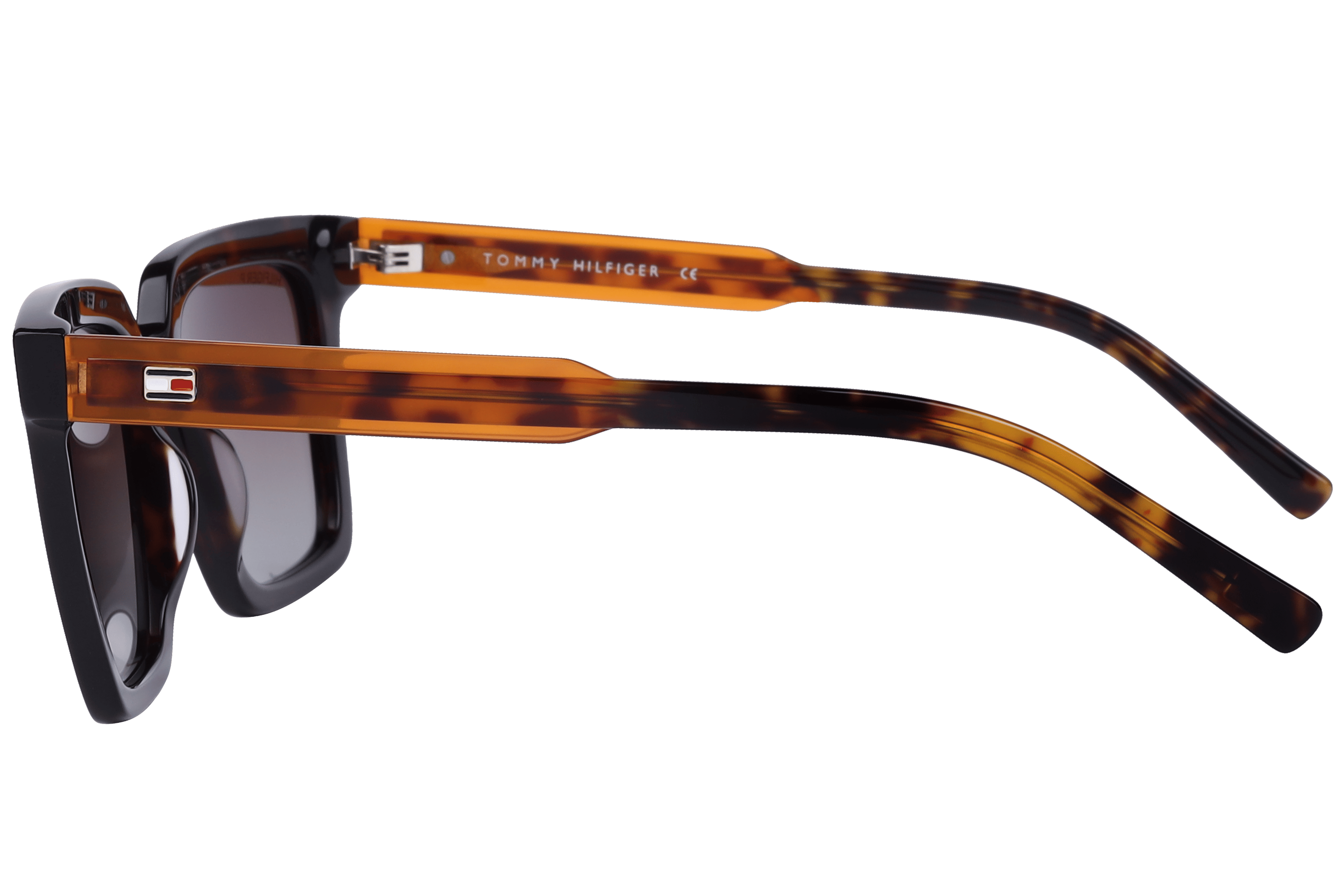 Tommy Hilfiger TH1576PL Sunglass Havana Unisex Full Shell Sunglass — Havana frame — view 3