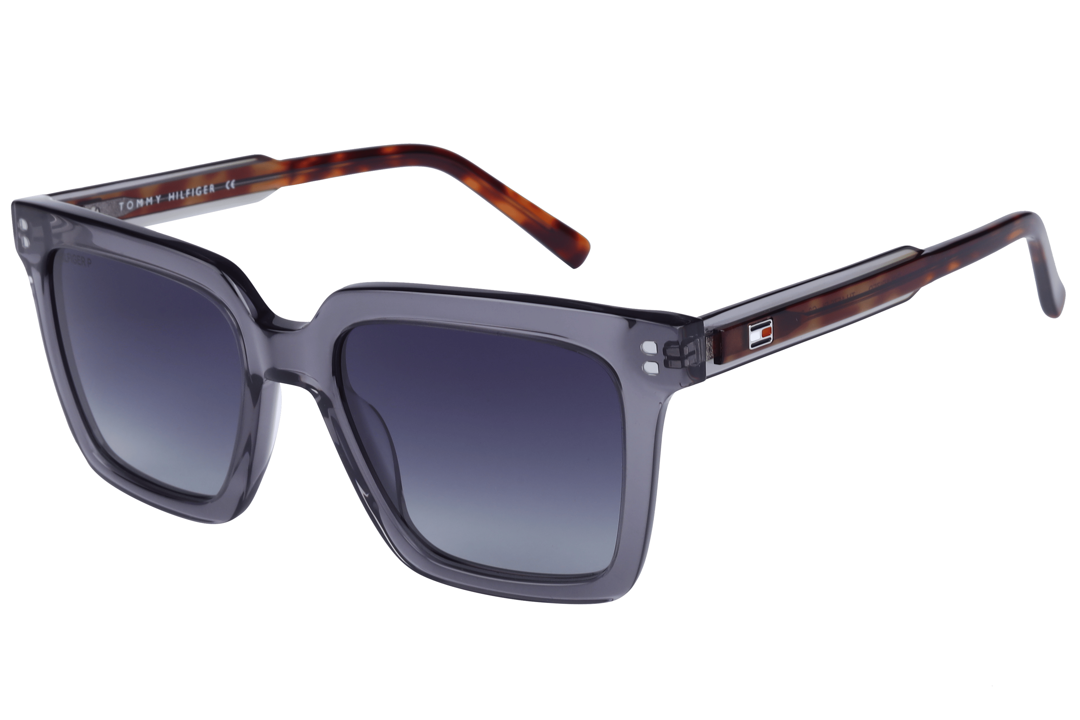 Tommy Hilfiger TH1576PL Sunglass Transparent Grey Unisex Ful — Transparent Grey frame