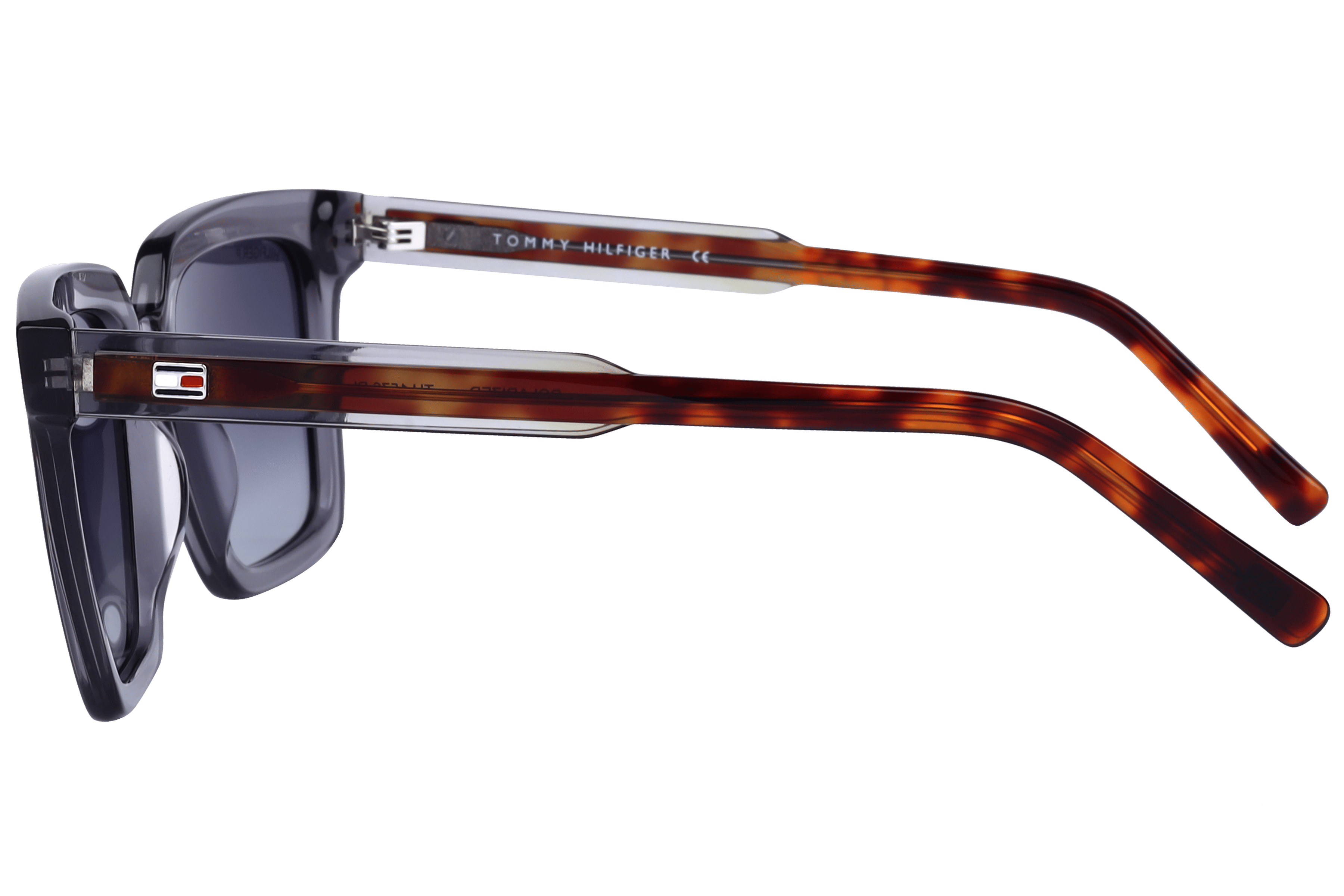 Tommy Hilfiger TH1576PL Sunglass Transparent Grey Unisex Ful Sunglass — Transparent Grey frame — view 3