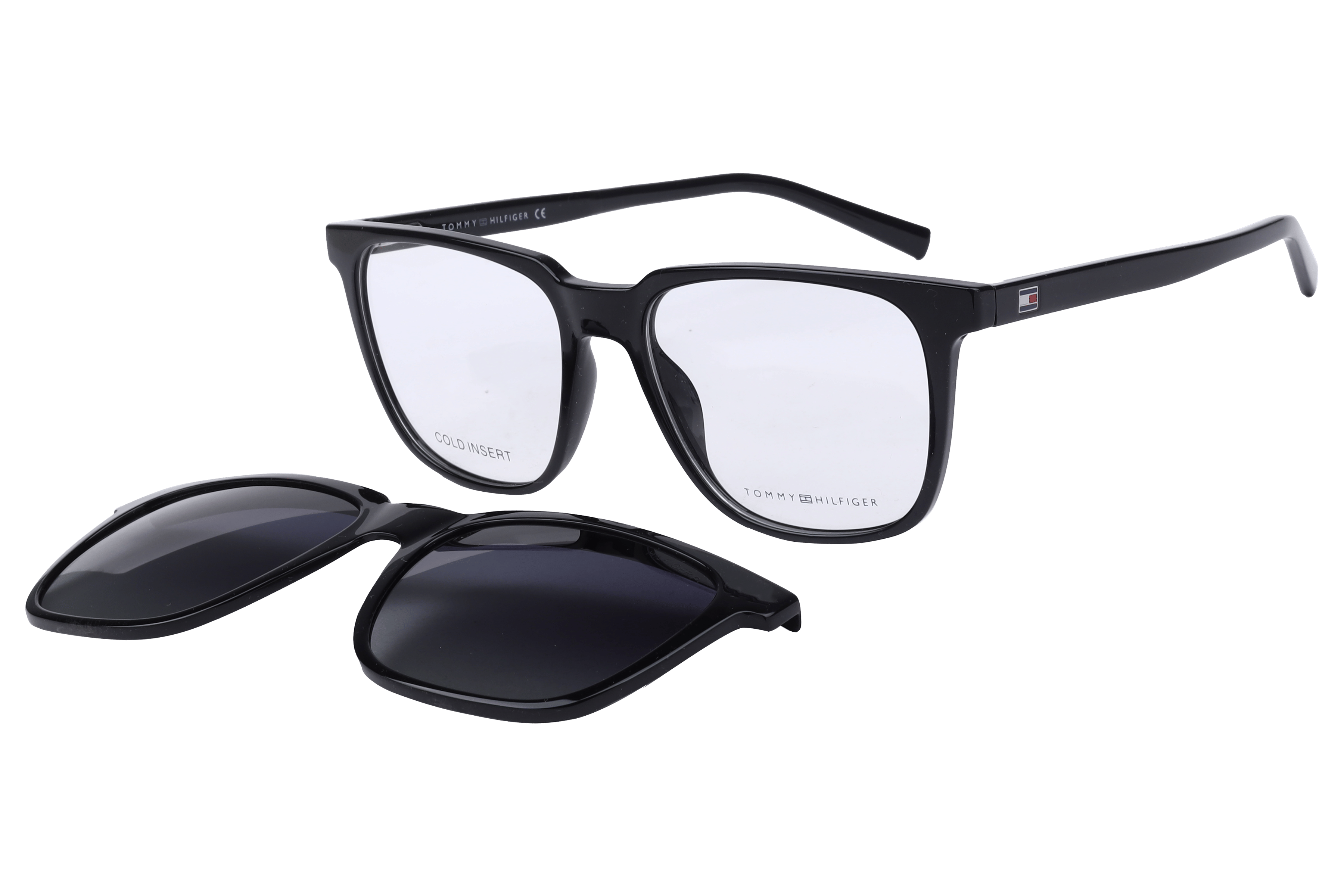 Tommy Hilfiger TH 1089 Sunglass Black Male Full Shell — Black frame