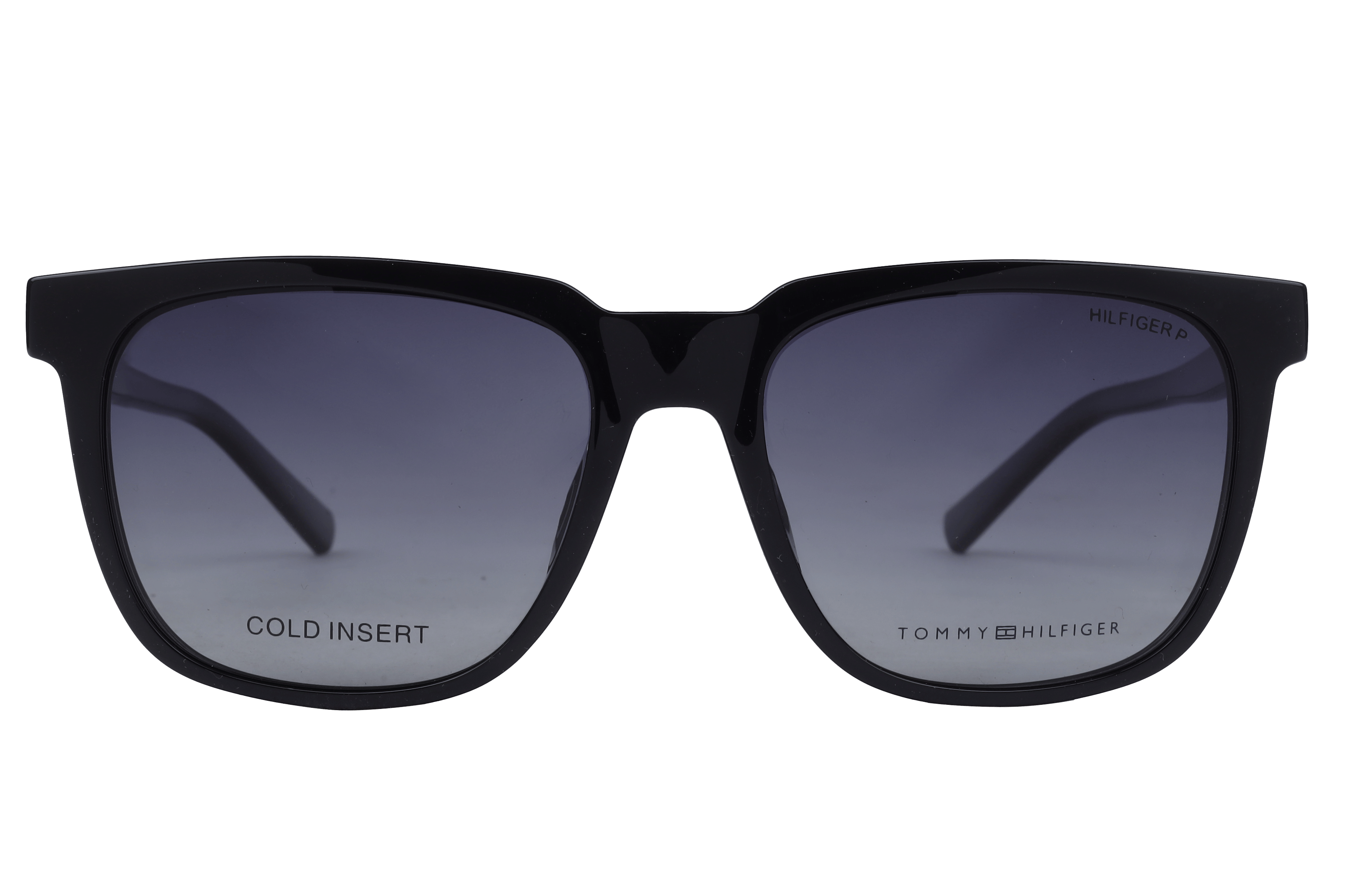 Tommy Hilfiger TH 1089 Sunglass Black Male Full Shell Sunglass — Black frame — view 2