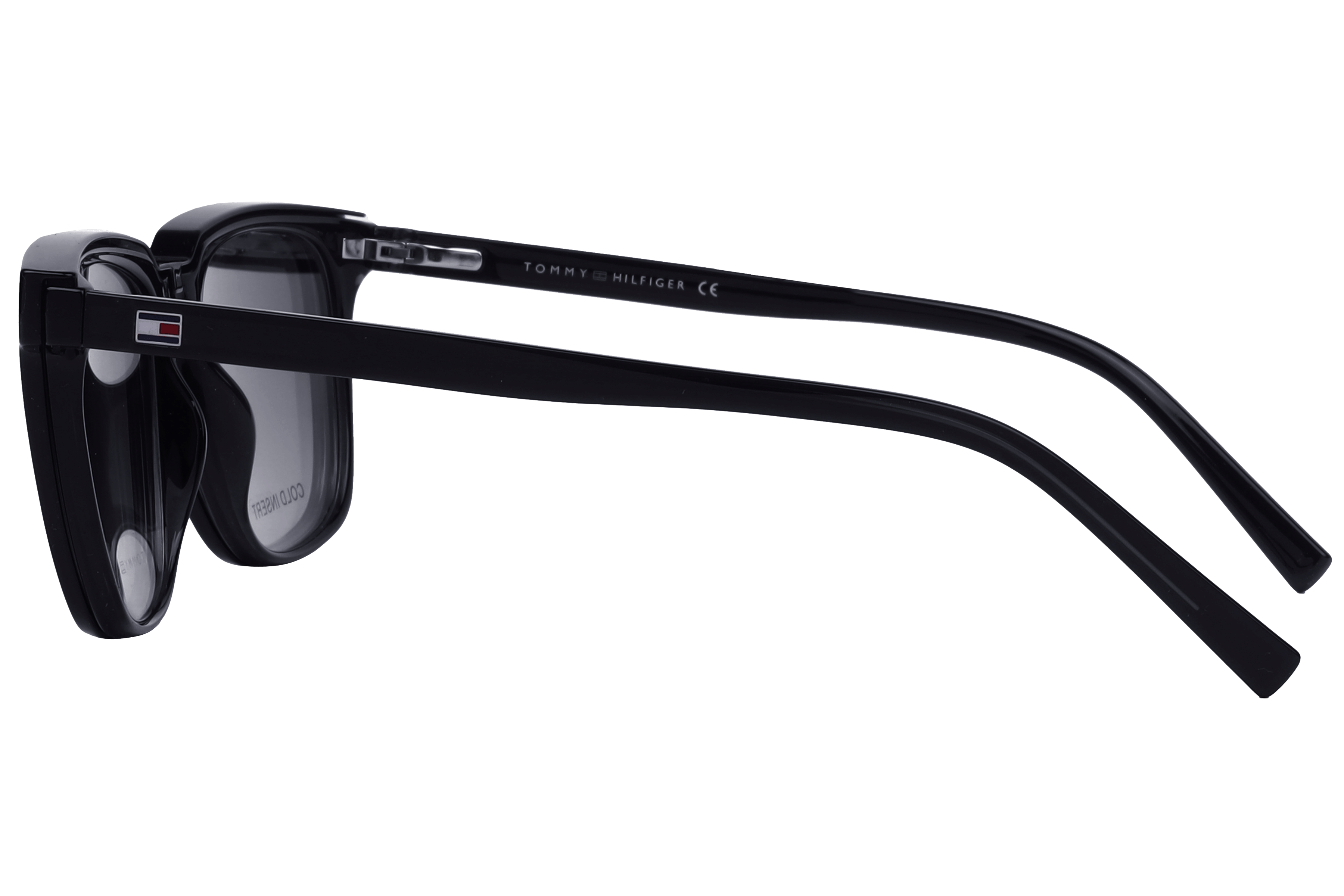 Tommy Hilfiger TH 1089 Sunglass Black Male Full Shell Sunglass — Black frame — view 3