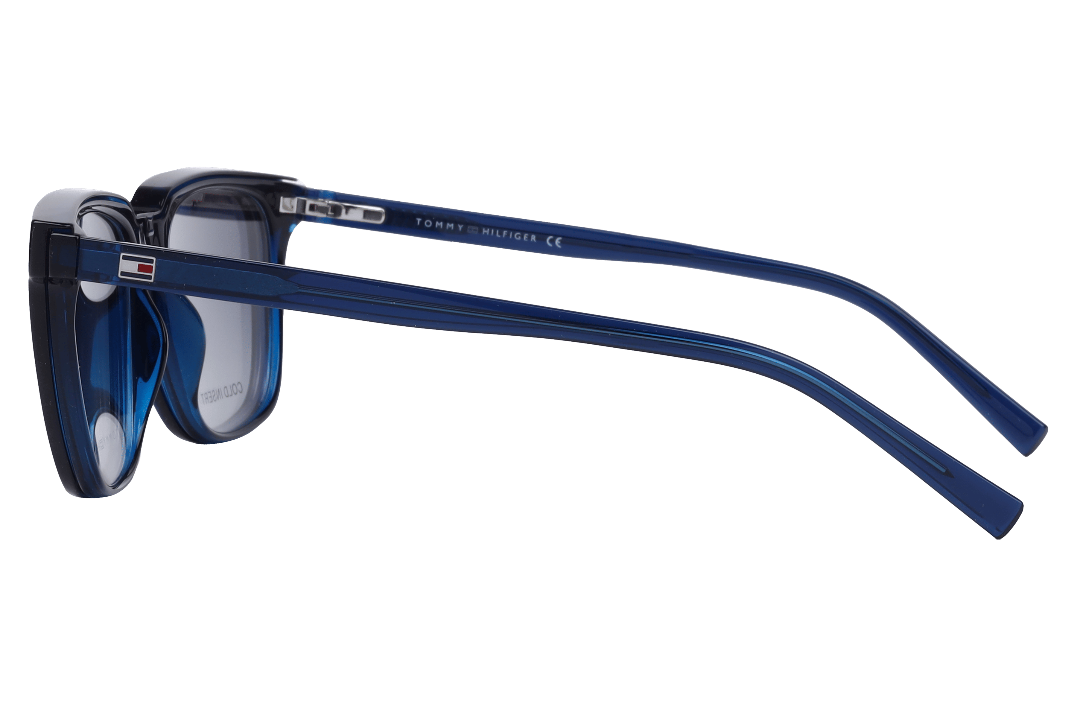Tommy Hilfiger TH 1089 Sunglass Blue Male Full Shell Sunglass — Blue frame — view 3
