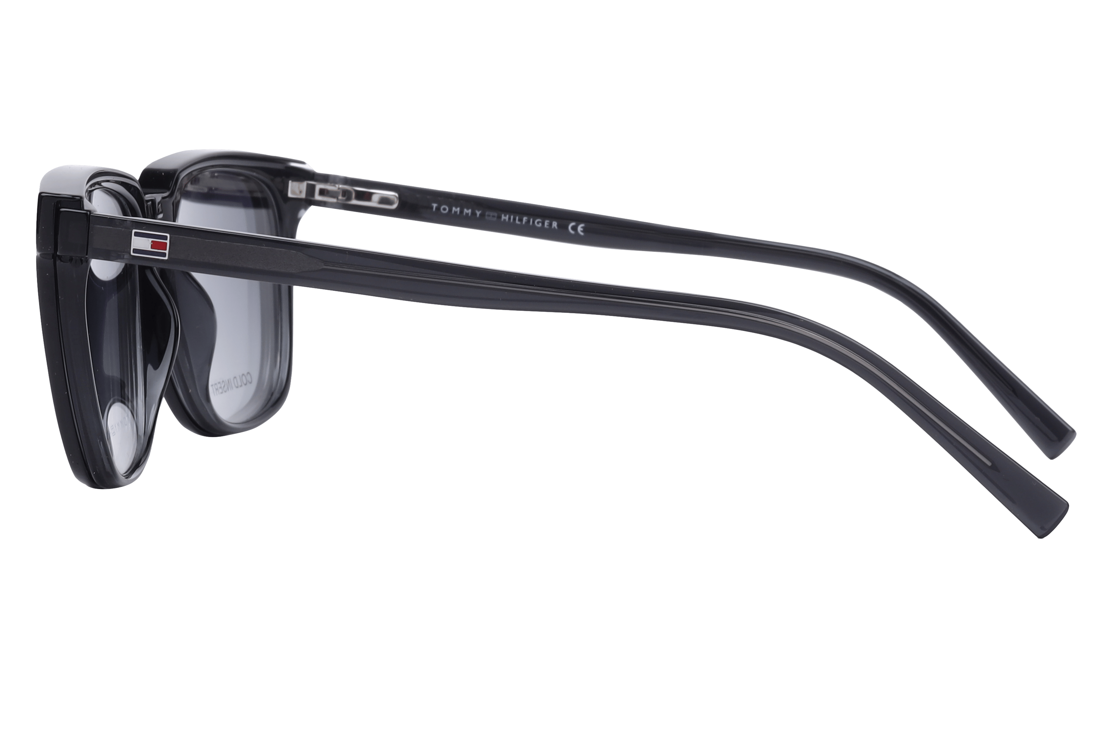 Tommy Hilfiger TH 1089 Sunglass Grey Male Full Shell Sunglass — Grey frame — view 3