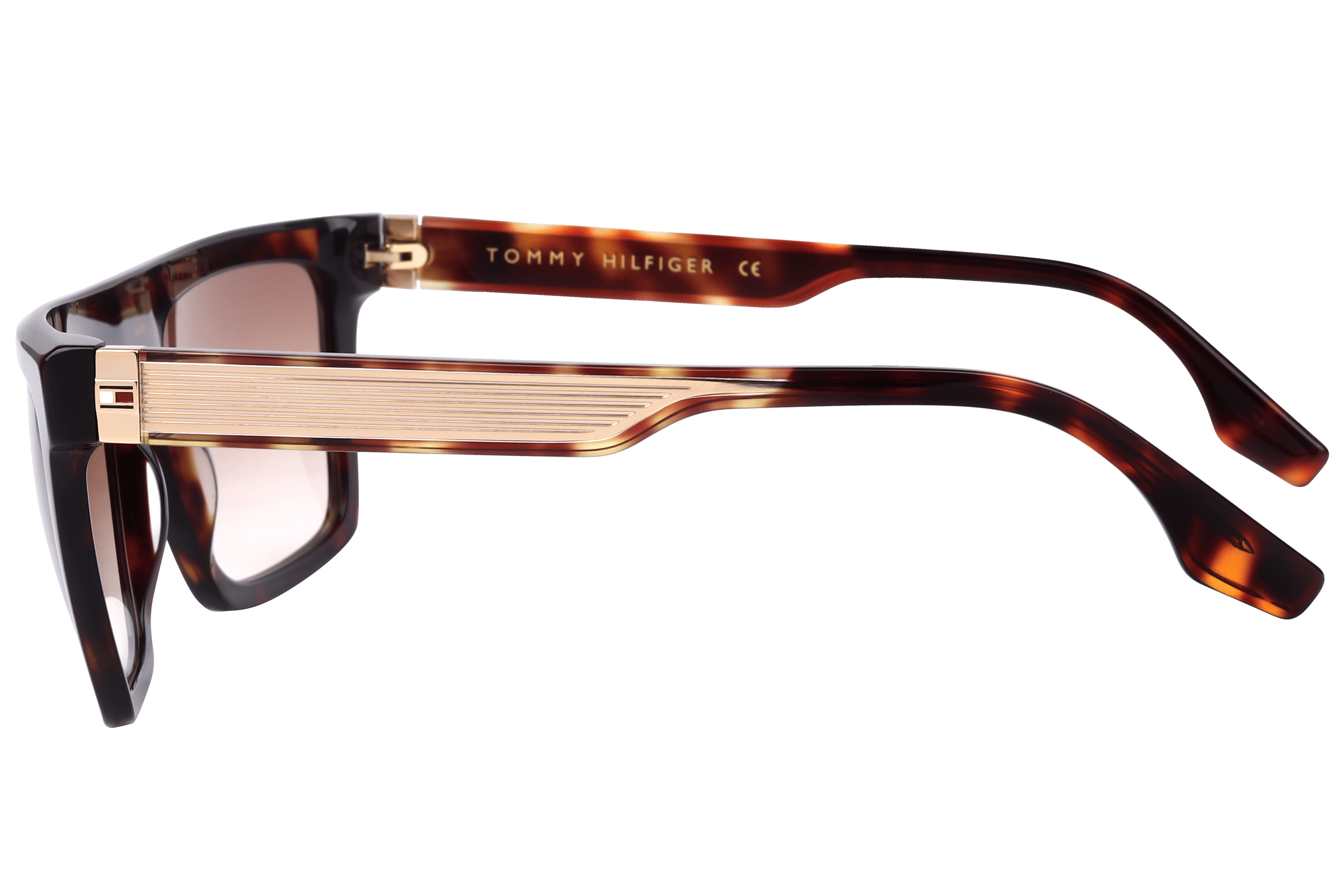 Tommy Hilfiger TH 2640 Sunglass Havana Male Full Shell Sunglass — Havana frame — view 3