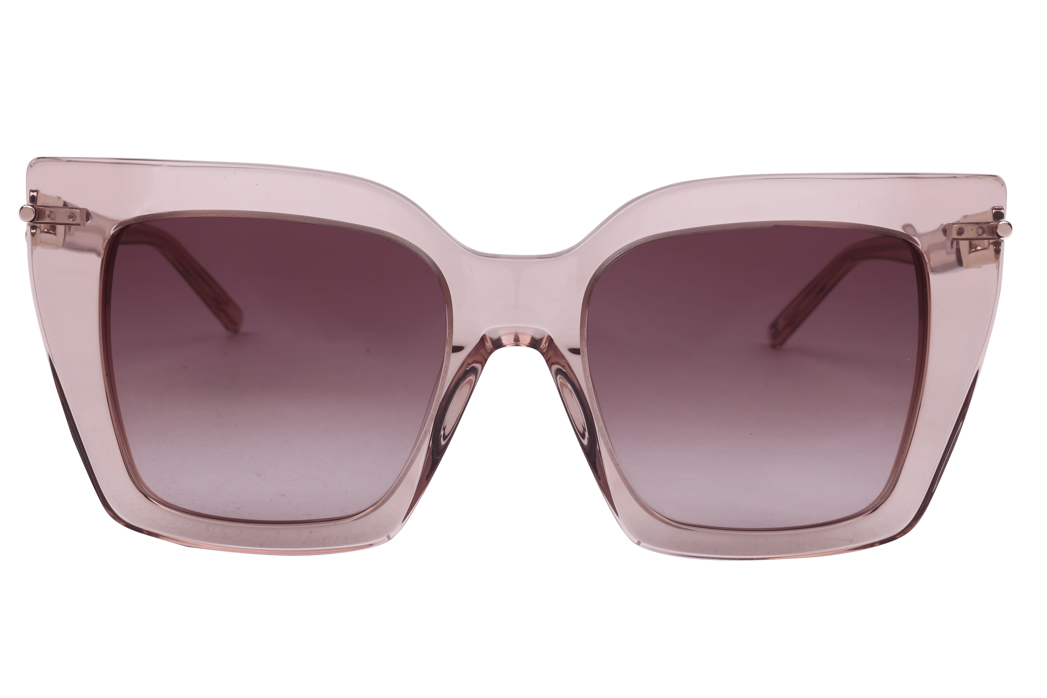 Tommy Hilfiger TH 2632 Sunglass Transparent Pink Female Full Sunglass — Transparent Pink frame — view 2