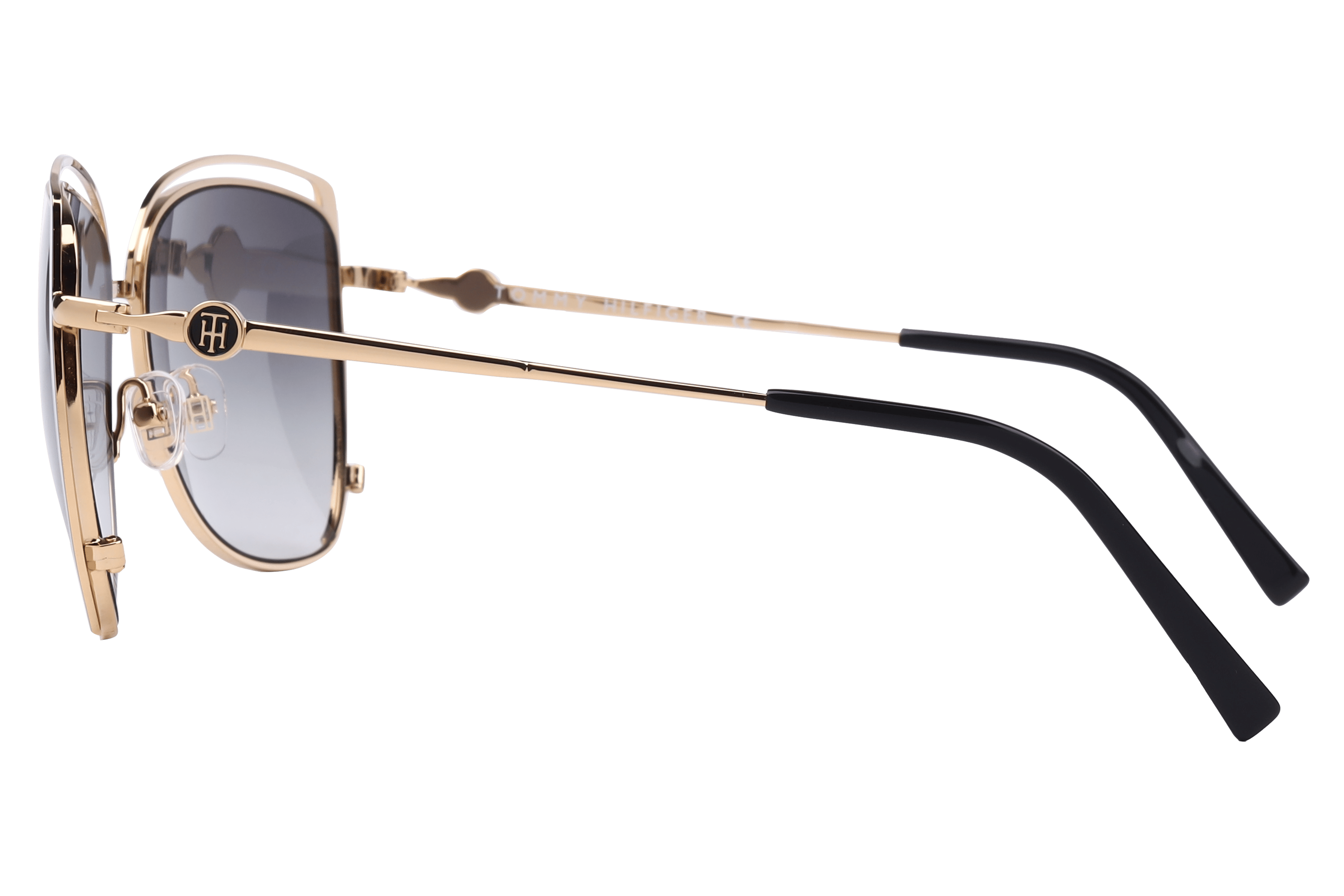 Tommy Hilfiger TH 2648 Sunglass Black Female Full Metal Sunglass — Black frame — view 3